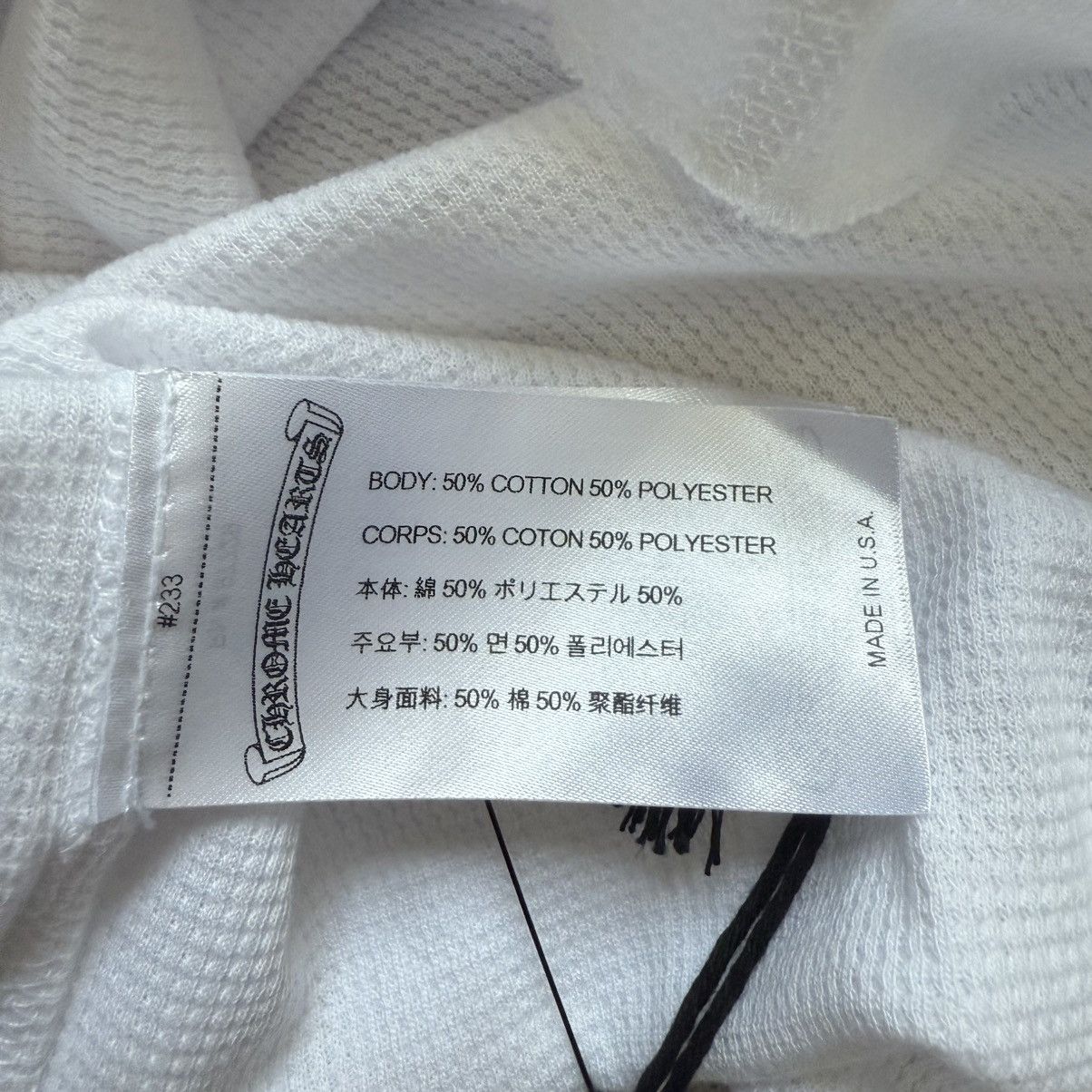 Chrome Hearts Chrome Hearts New Thermal Scroll Long Sleeve Size US S / EU 44-46 / 1 - 5 Thumbnail
