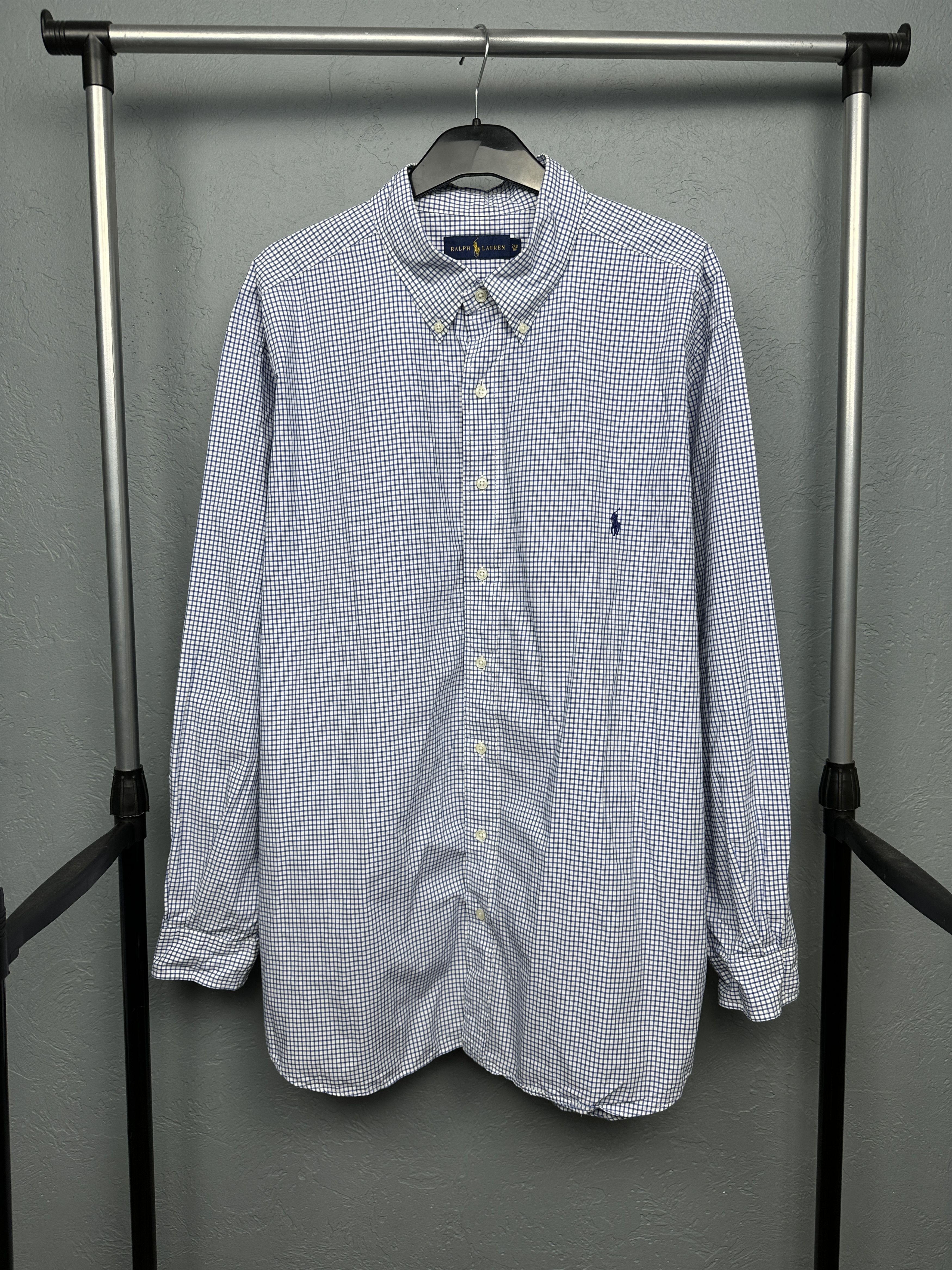 Polo Ralph Lauren × Ralph Lauren × Vintage Polo Ralph Lauren Mens Long Sleeve Shirt Size 2XB Size US XXL / EU 58 / 5 - 1 Thumbnail