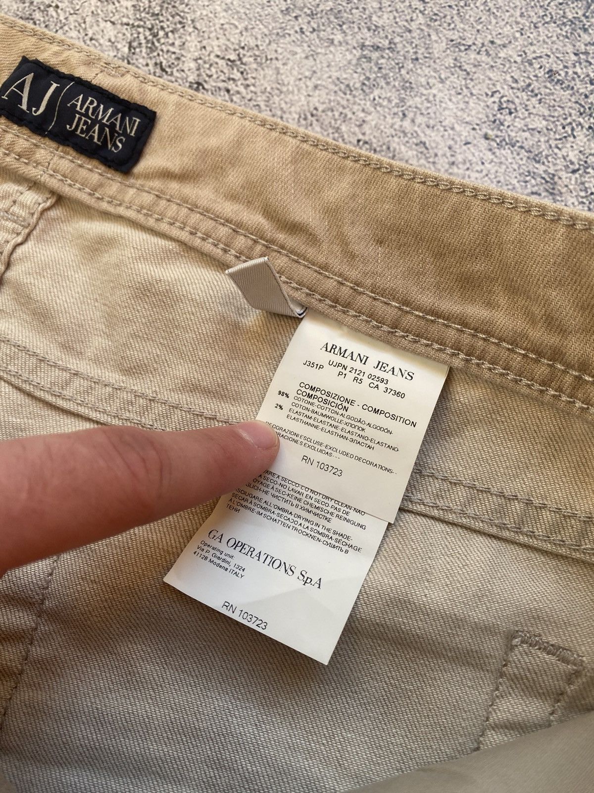Emporio Armani Vintage Rare Emporio Armani Hype Metal Logo Y2K Jeans Size US 32 / EU 48 - 21 Thumbnail