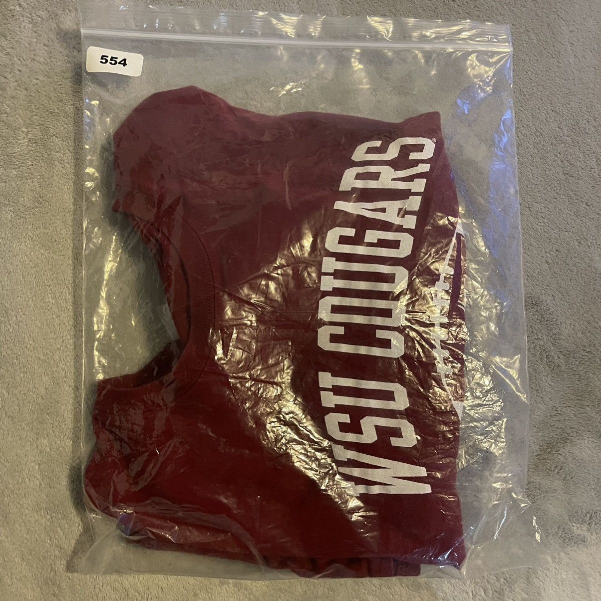 Hanes WSU Cougars Shirt Men Medium Red Football Sportswear NCAA Size US M / EU 48-50 / 2 - 6 Thumbnail