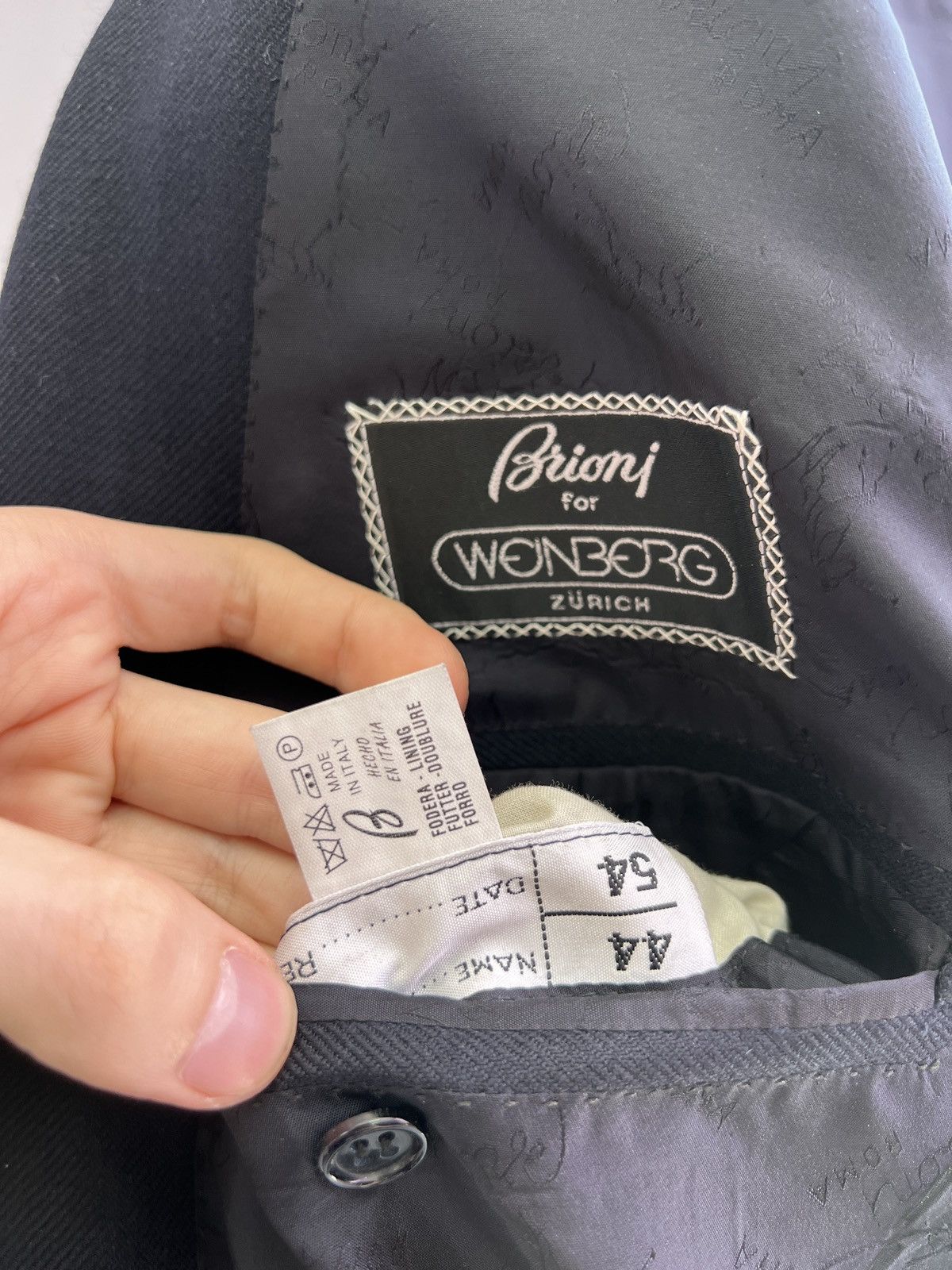 Brioni × Vintage Vintage Brioni Luxury Blazer Size 54L - 12 Thumbnail