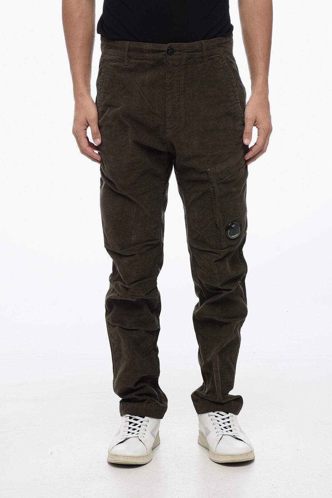 C.P. Company og1mm1024 Corduroy Cargo Pant in Olive Green Size US 32 / EU 48 - 1 Thumbnail