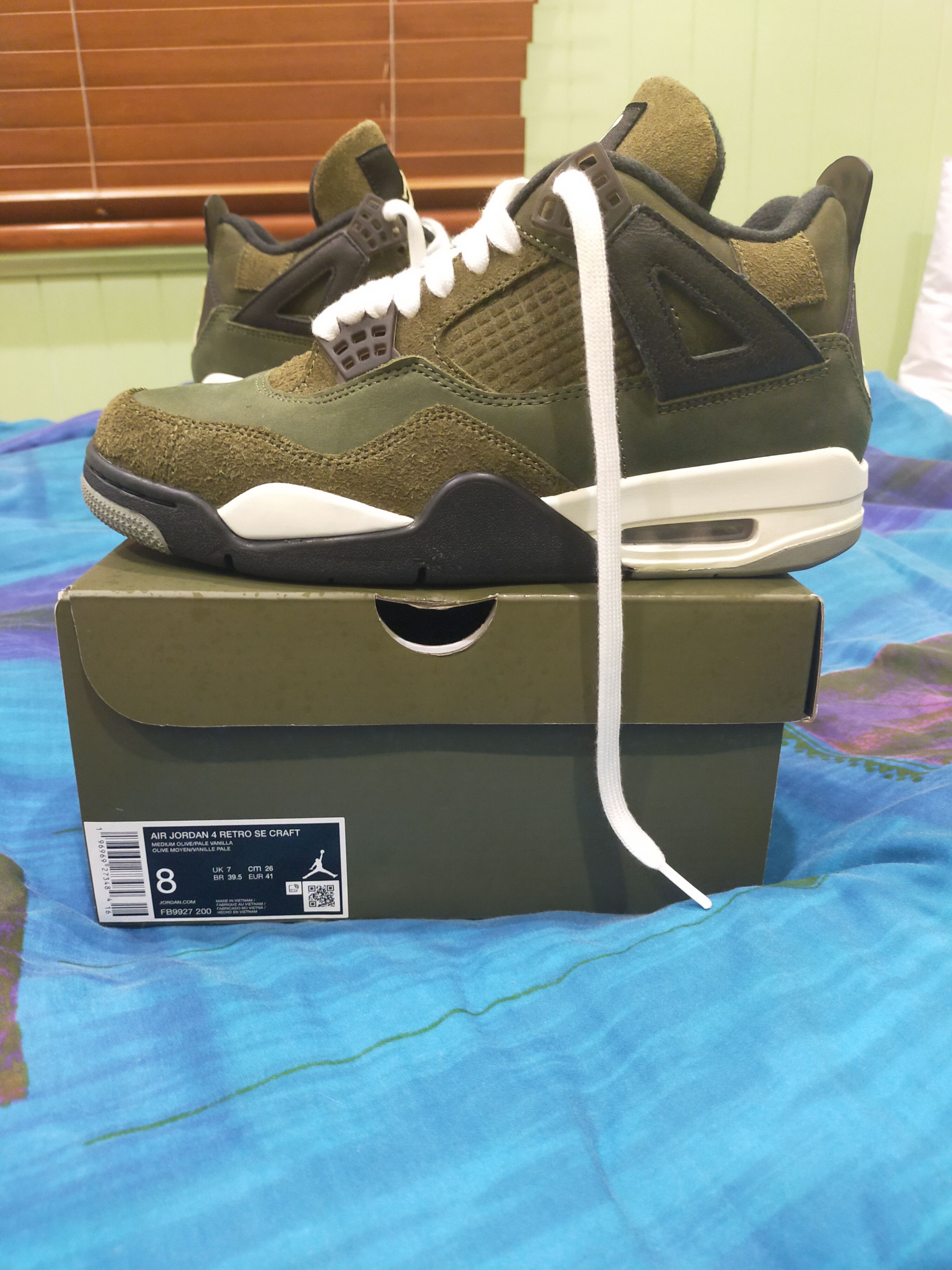 Jordan Brand Jordan 4 Olive Nike air retro SE Craft size 8 m / 9.5 w Size US 8 / EU 41 - 1 Thumbnail