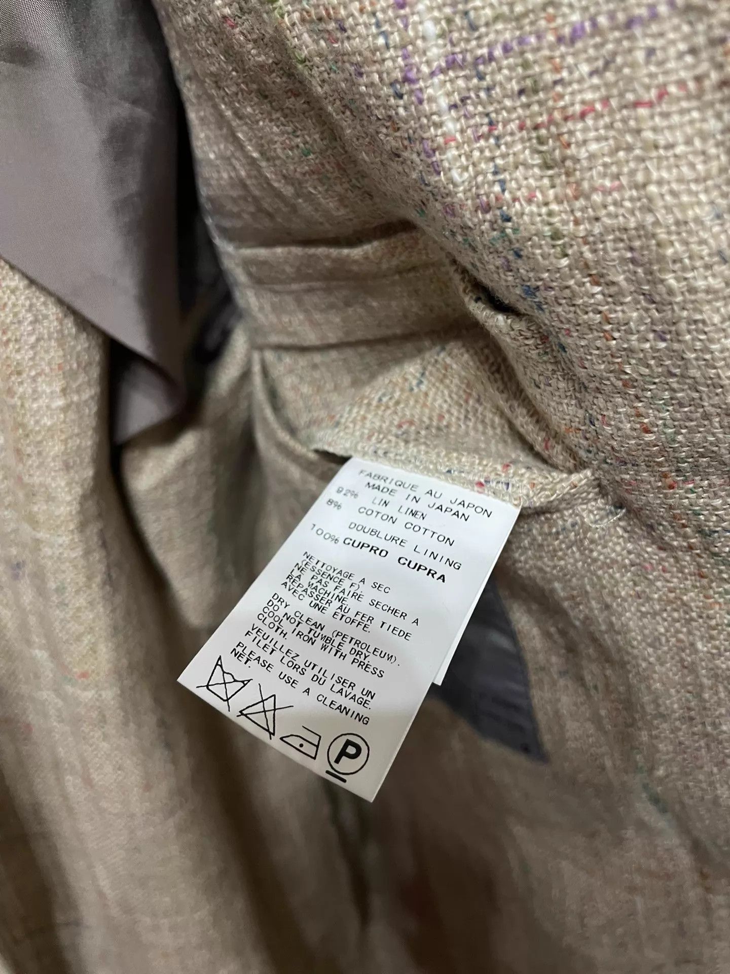 Yohji Yamamoto Yohji Yamamoto Vtg Unisex 2 Colorful Linen Blazer Size US M / EU 48-50 / 2 - 6 Thumbnail