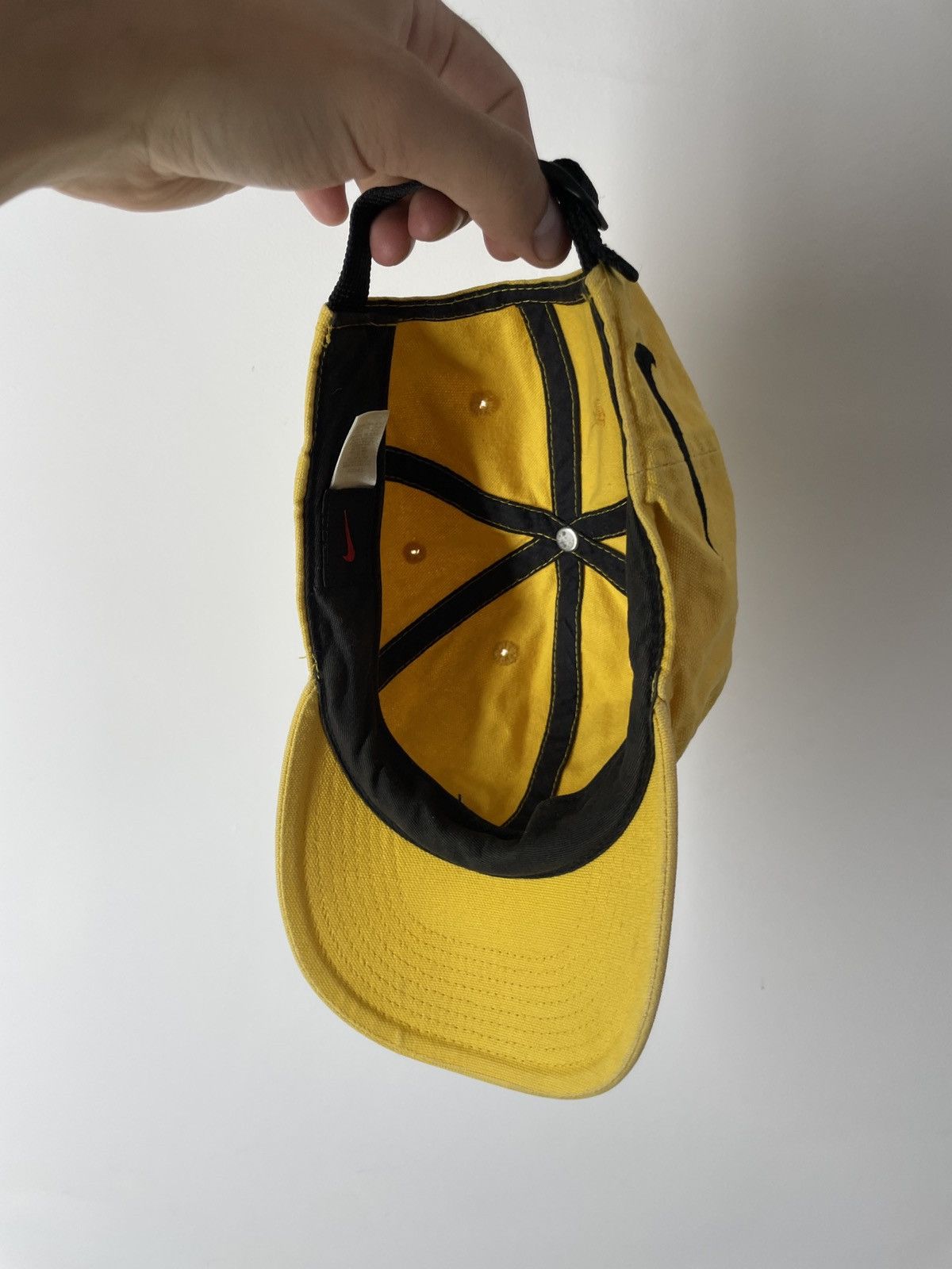 Nike Vintage Nike yellow double Swoosh Taiwan Cap Size ONE SIZE - 10 Thumbnail