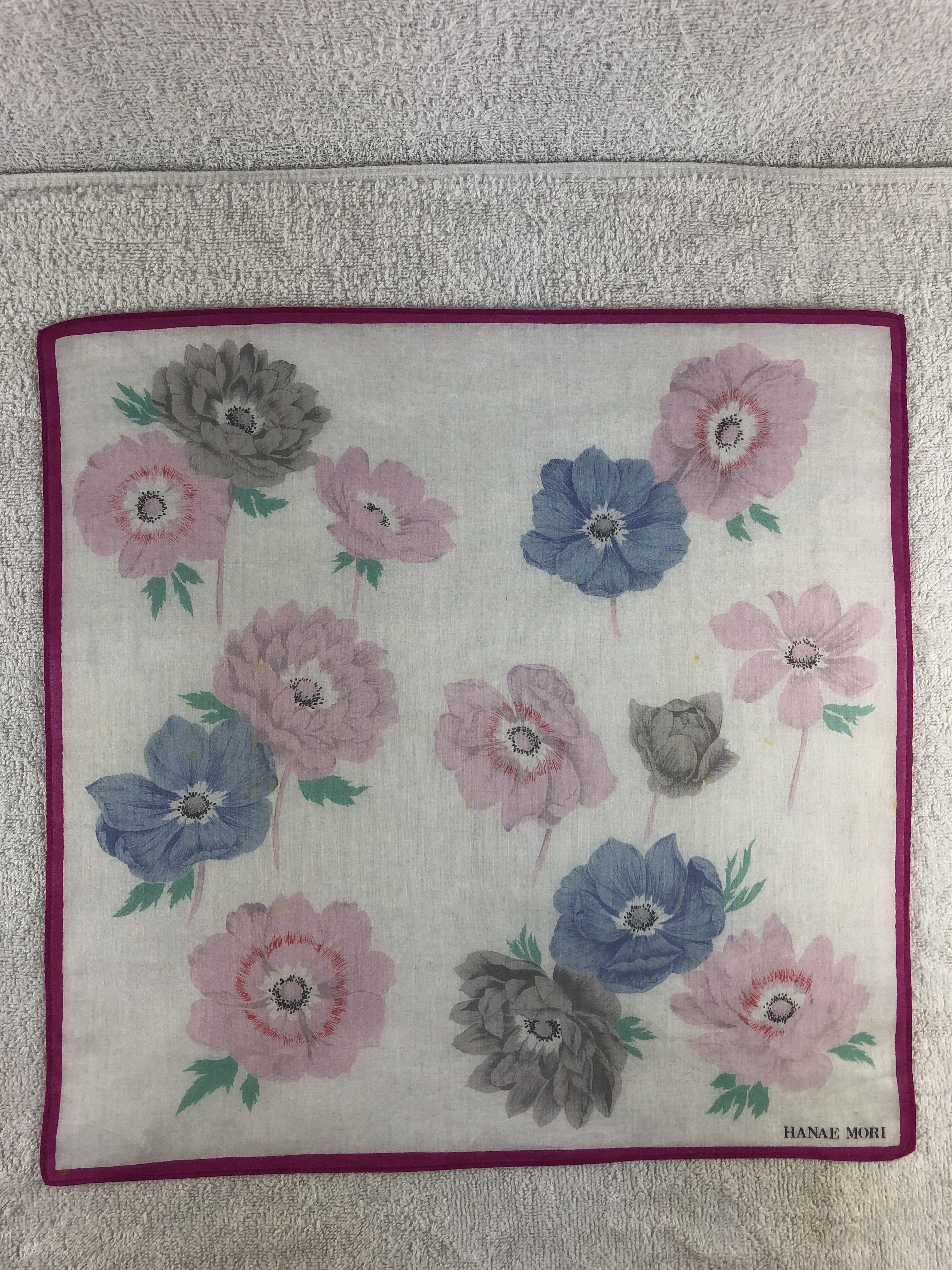 Hanae Mori × Japanese Brand × Vintage Hanae Mori Handkerchief / Bandana / Neckerchief Size ONE SIZE - 3 Thumbnail