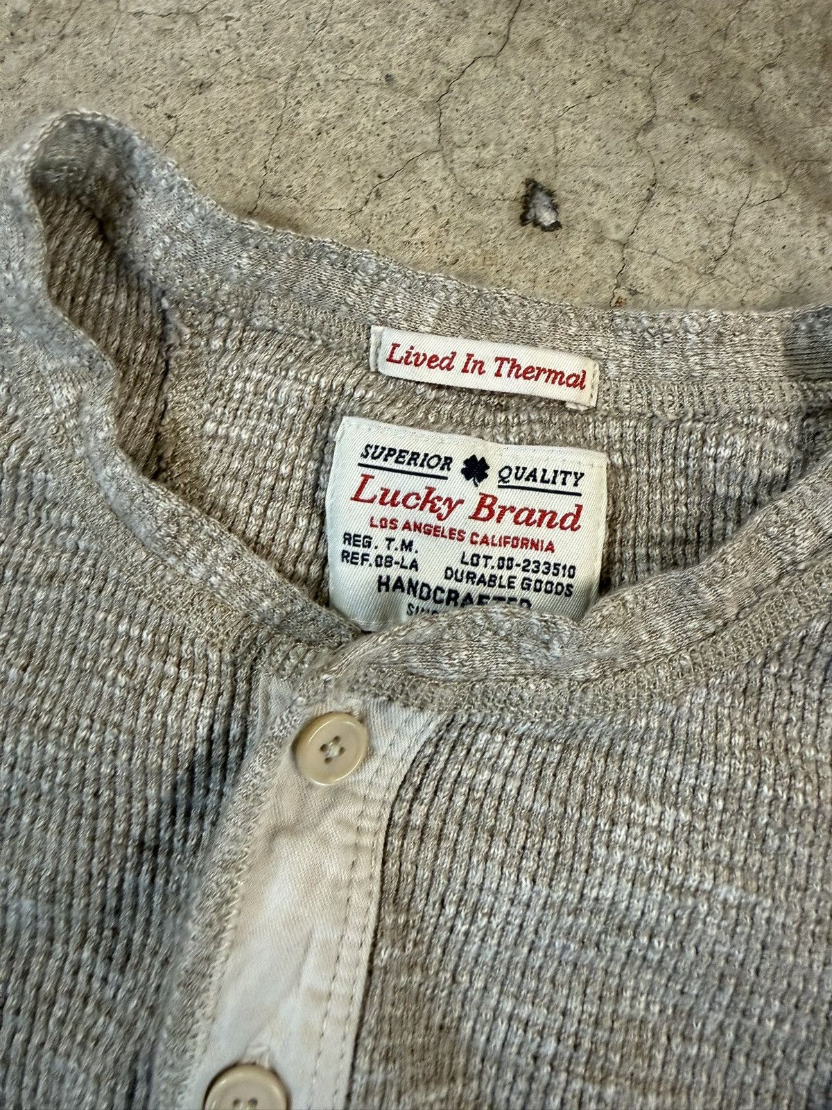 Vintage Vintage Trashed Long Sleeve Thermal Size US L / EU 52-54 / 3 - 3 Thumbnail