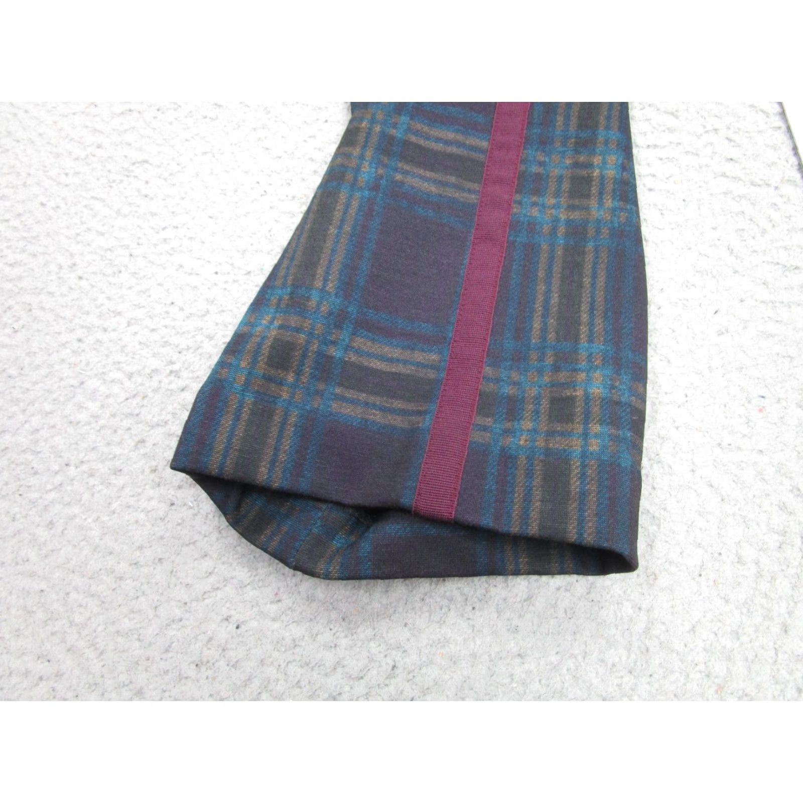 Mason's Masons Pants 38 Blue Plaid New York Trumpet Flare Side Stripe Tartan Womens Size 26" / US 2 / IT 38 - 7 Thumbnail