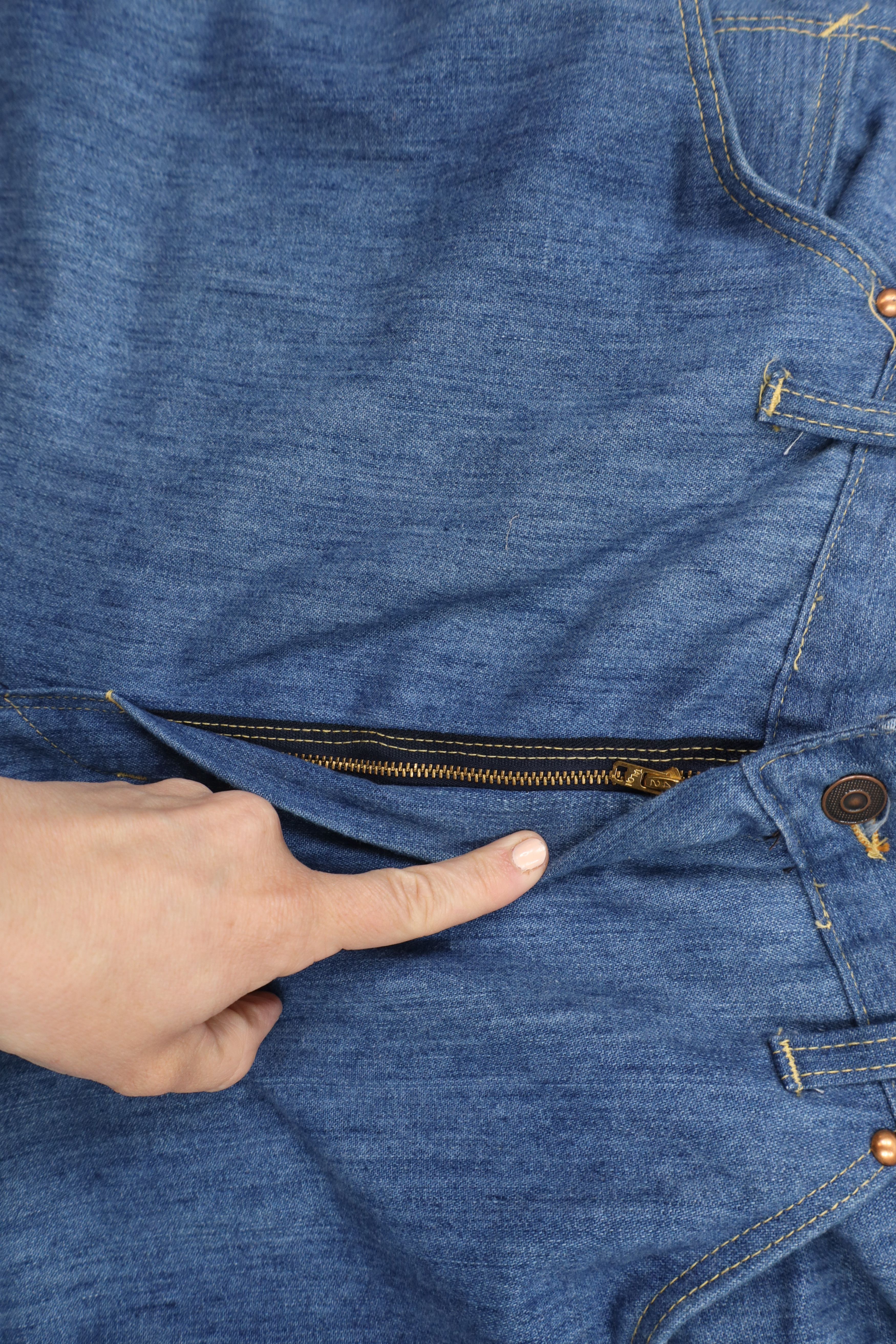 Vintage Vintage 70s Streetwear Wide Leg Bell Bottoms Denim Jeans USA Size US 38 / EU 54 - 6 Thumbnail