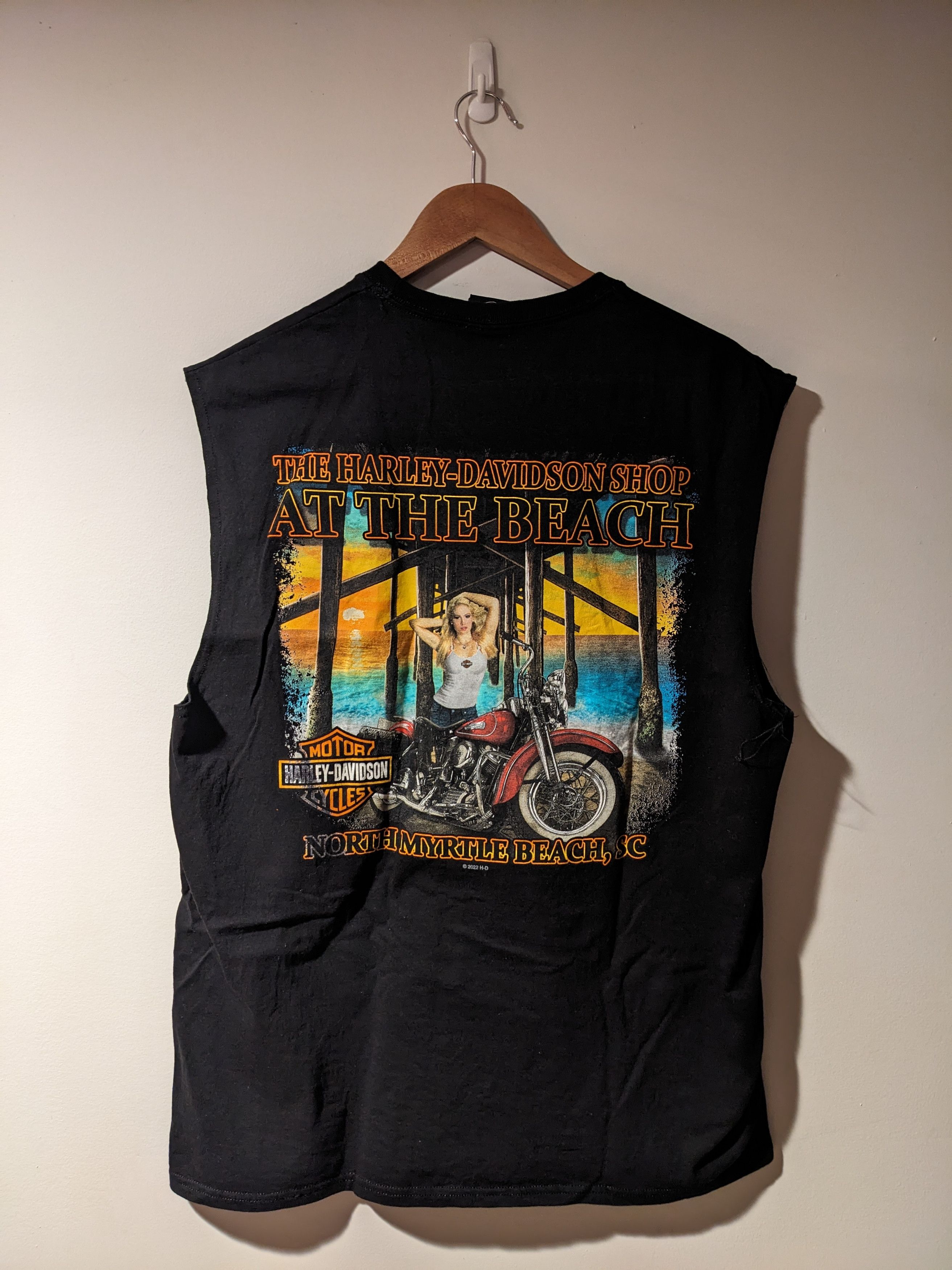 Harley Davidson Harley Davidson North Myrtle Beach Sleeveless T-Shirt Size US XL / EU 56 / 4 - 1 Thumbnail