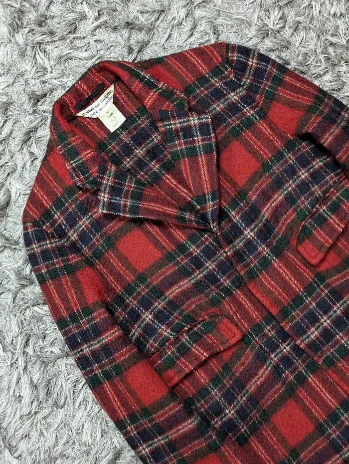 Comme des Garcons 💥FINAL DROP💥A/W 1998 CDG Red Check WoolWinter Size M / US 6-8 / IT 42-44 - 4 Thumbnail