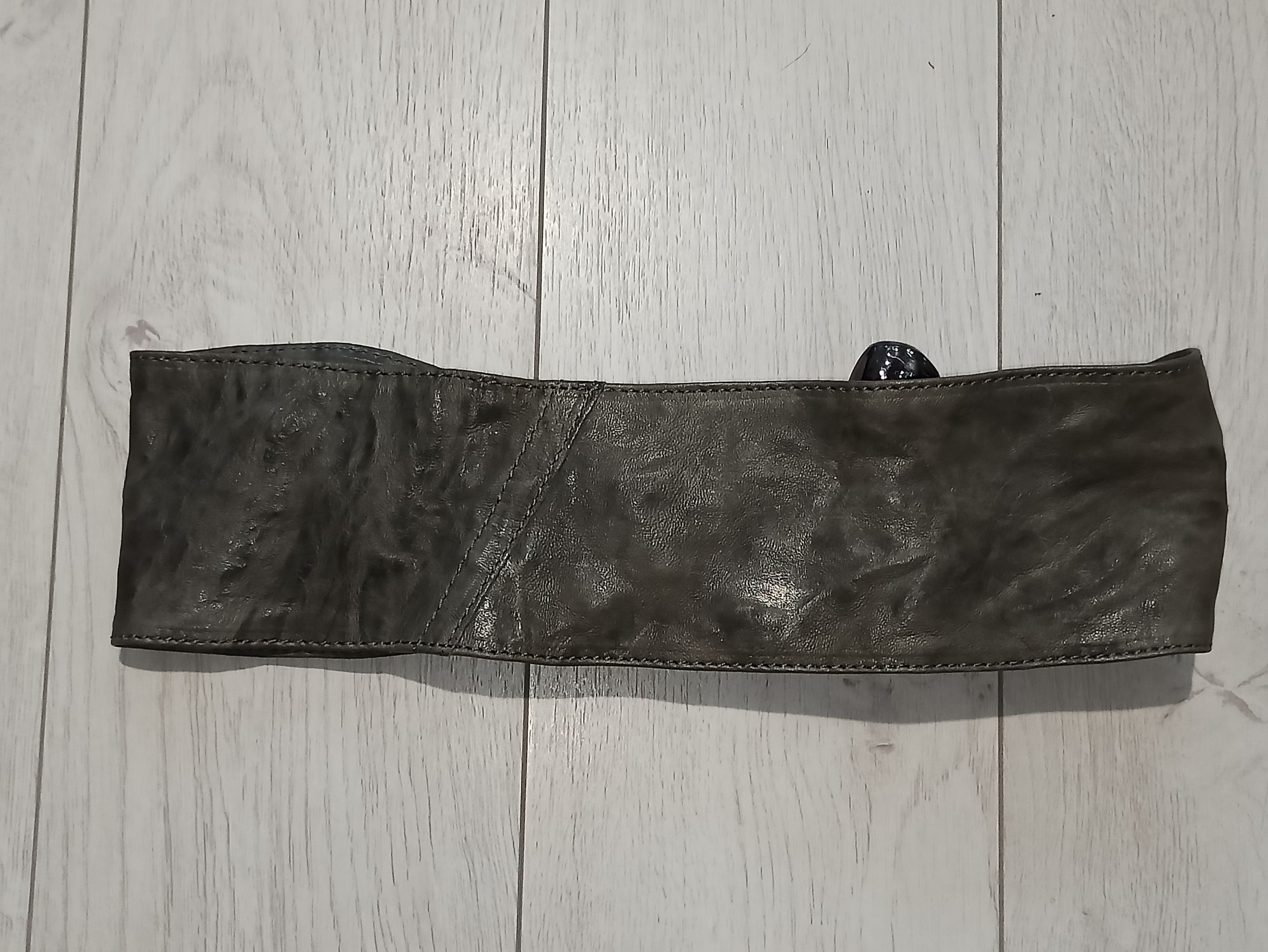 Designer × Vintage RAISON D'ETRE vintage leather belt Size ONE SIZE - 3 Thumbnail