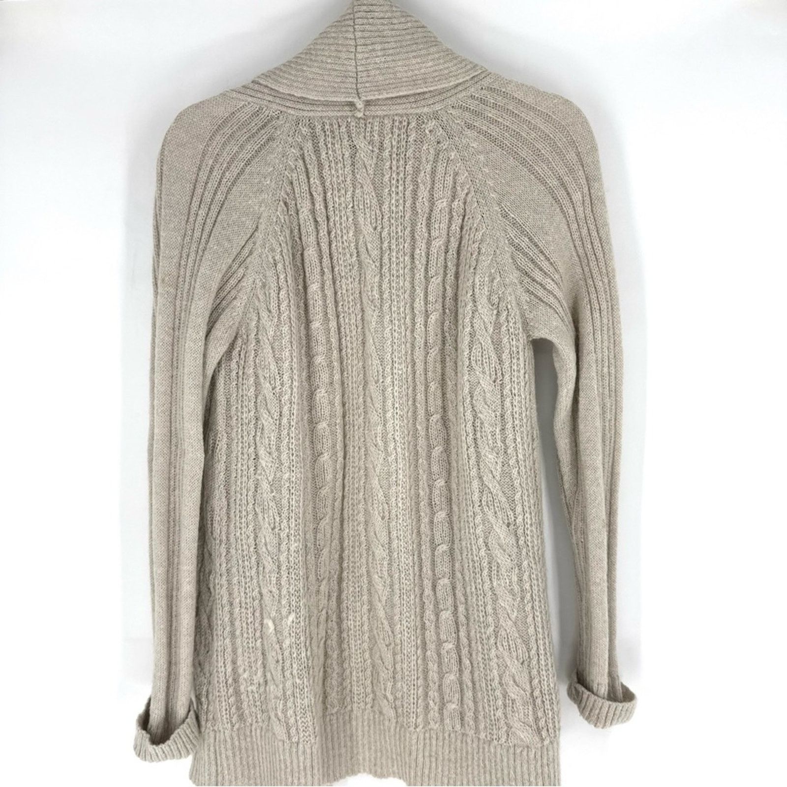 Allsaints All Saints Galaxy Flex Mohair Wool Open Cardigan Cream 8 Size M / US 6-8 / IT 42-44 - 4 Thumbnail