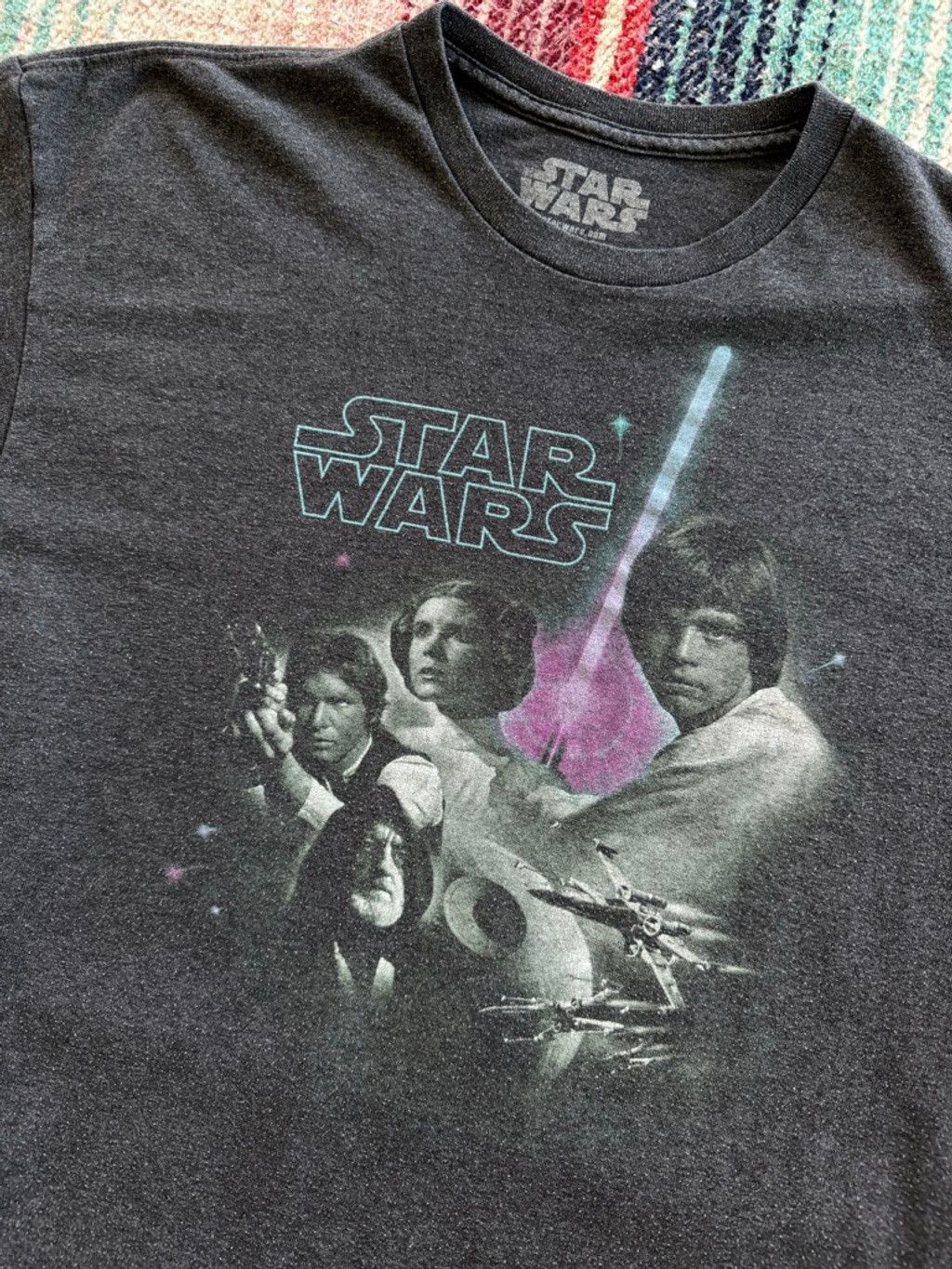 Star Wars Vintage Star Wars A New Hope Gray Short Sleeve Tee XL Size US XL / EU 56 / 4 - 2 Thumbnail