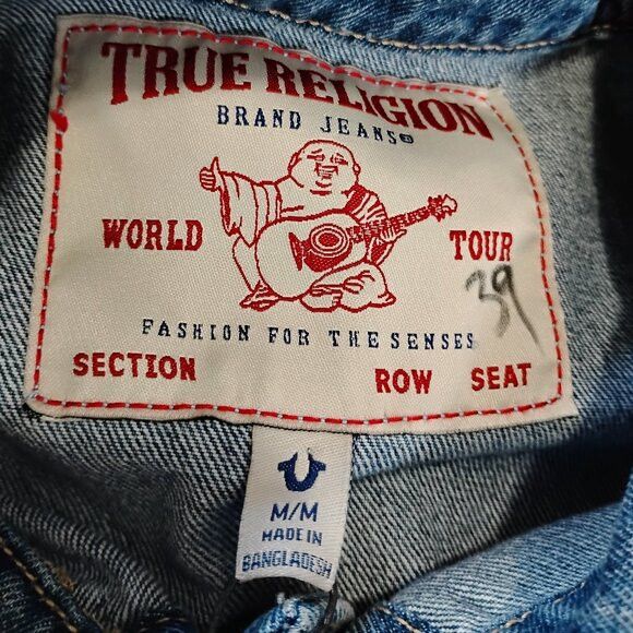 True Religion NWT True Religion Jesse SN Trucker Jean Jacket Denim Size US M / EU 48-50 / 2 - 5 Thumbnail