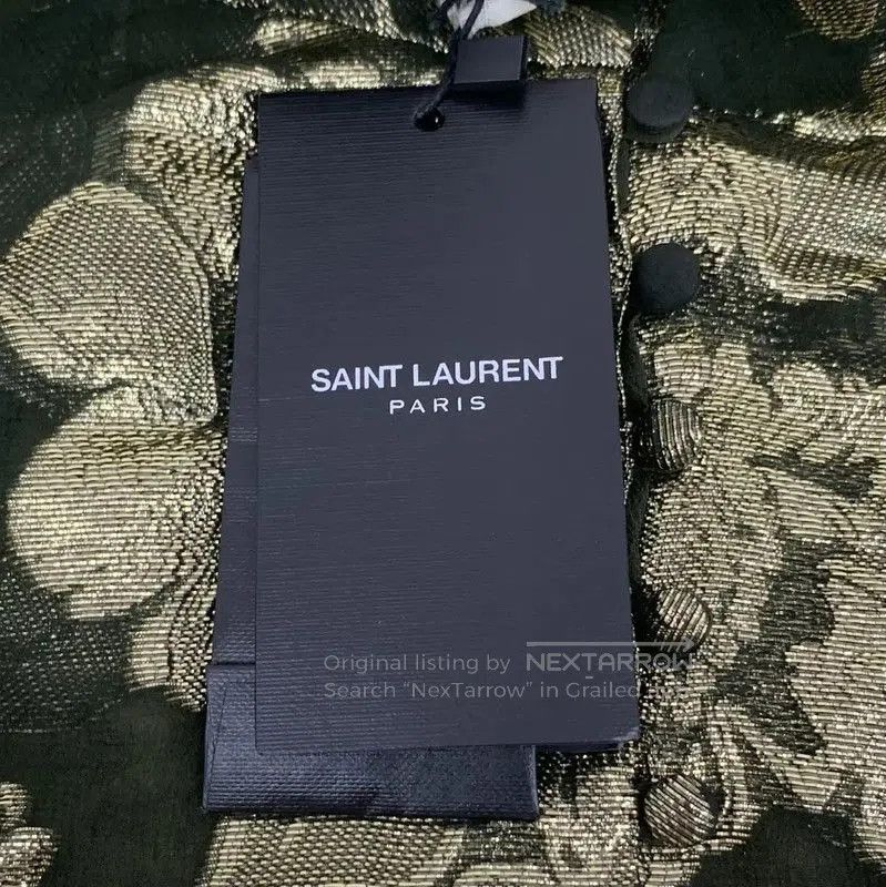 Saint Laurent Paris YSL Dark Green Silk Women's Dress . Size XS / US 0-2 / IT 36-38 - 6 Thumbnail