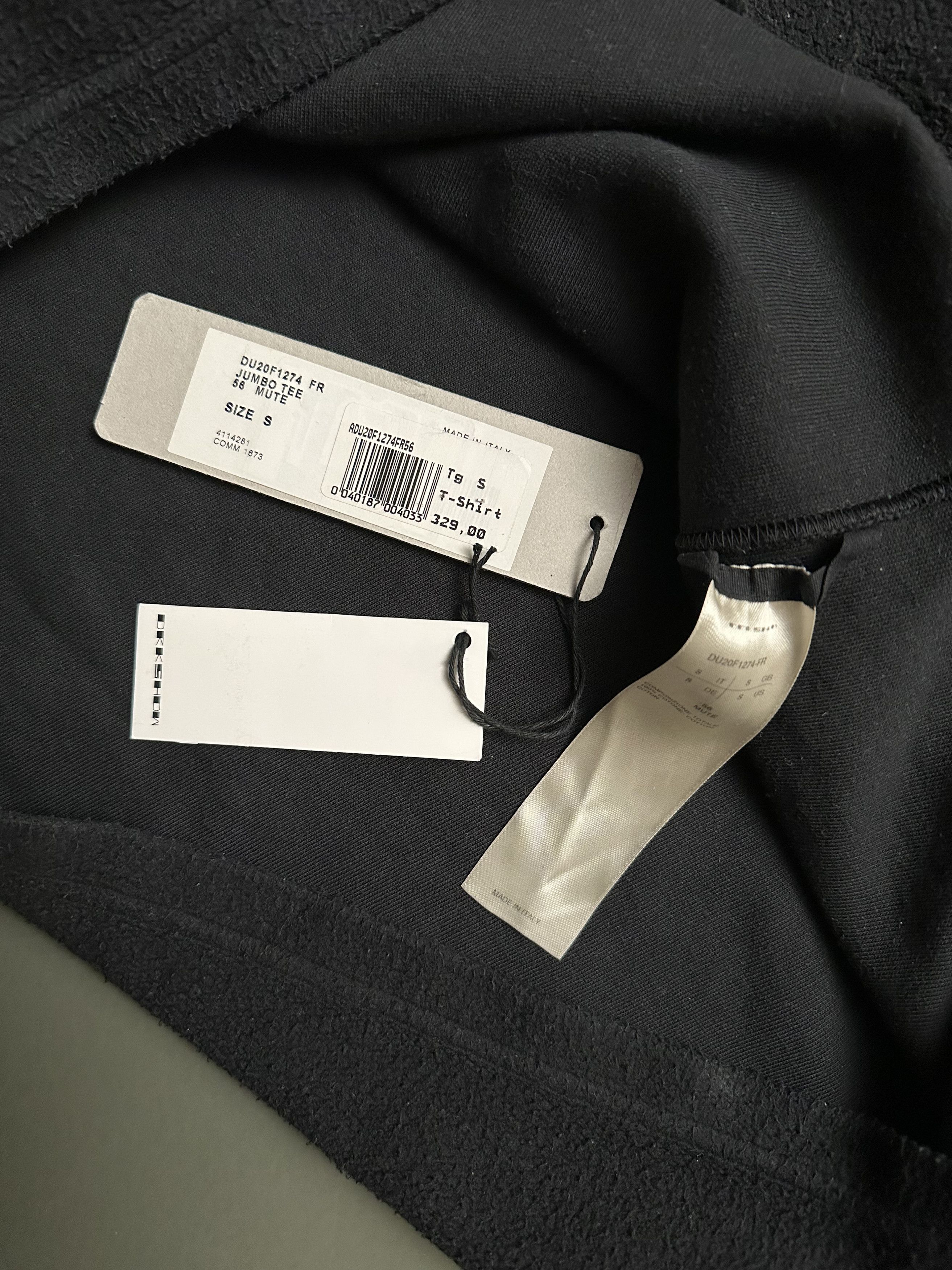 Rick Owens Drkshdw RICK OWENS JUMBO TEE Size US S / EU 44-46 / 1 - 3 Thumbnail