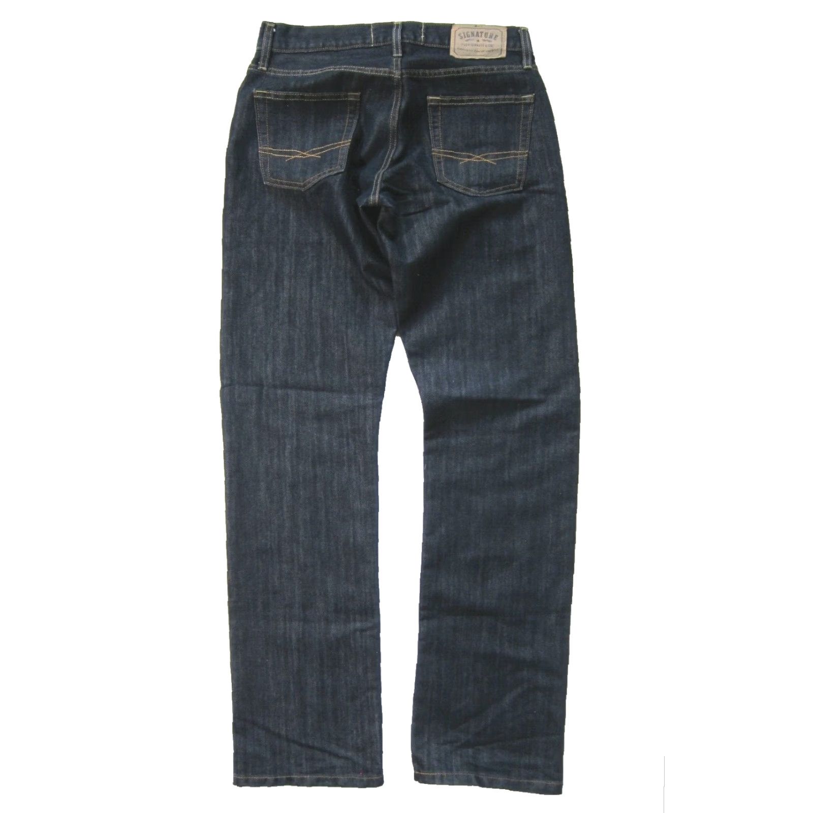 Levi's Levi's Signature Cotton Stretch Dark Wash Slim Straight Fit Jeans Men 30 Size US 30 / EU 46 - 2 Thumbnail