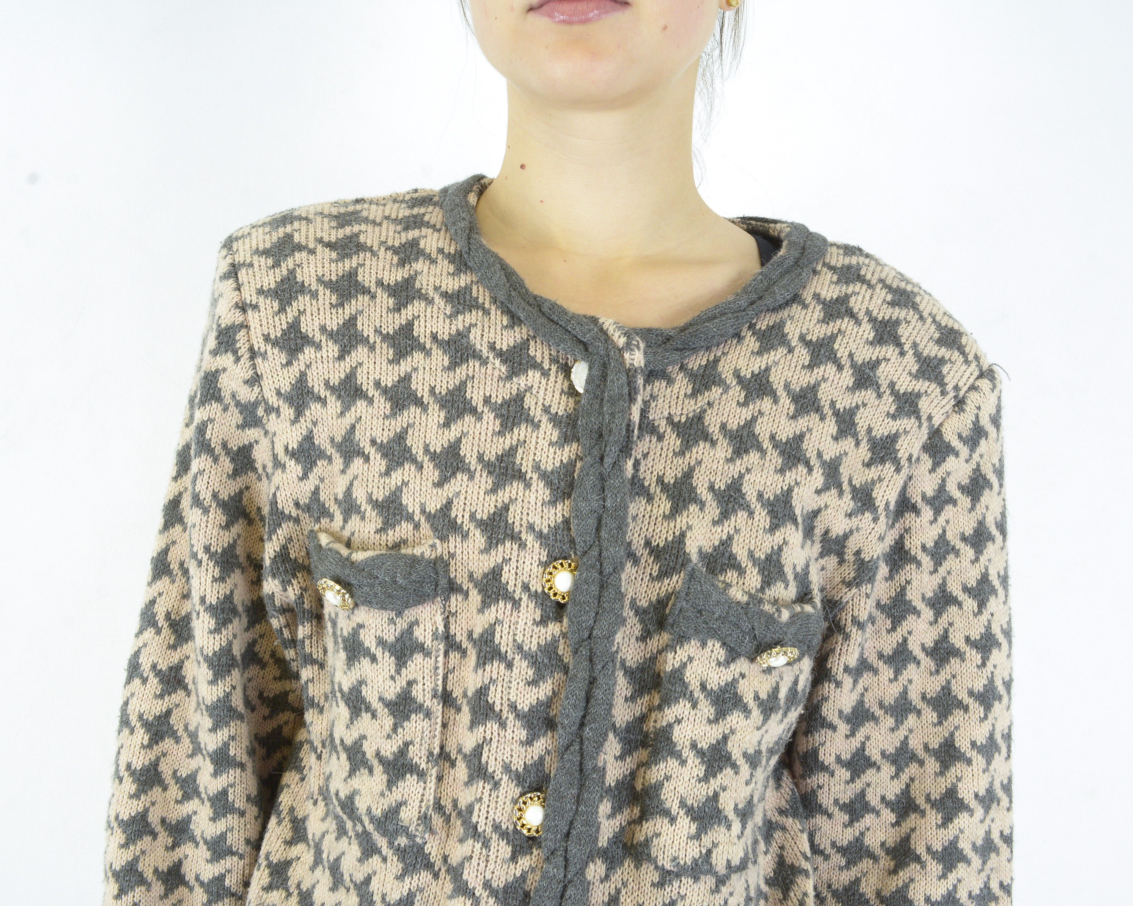 Prince × Vintage Hope And Glory Princess L Wool Cardigan Sweater Jacket Knit Size L / US 10 / IT 46 - 6 Thumbnail