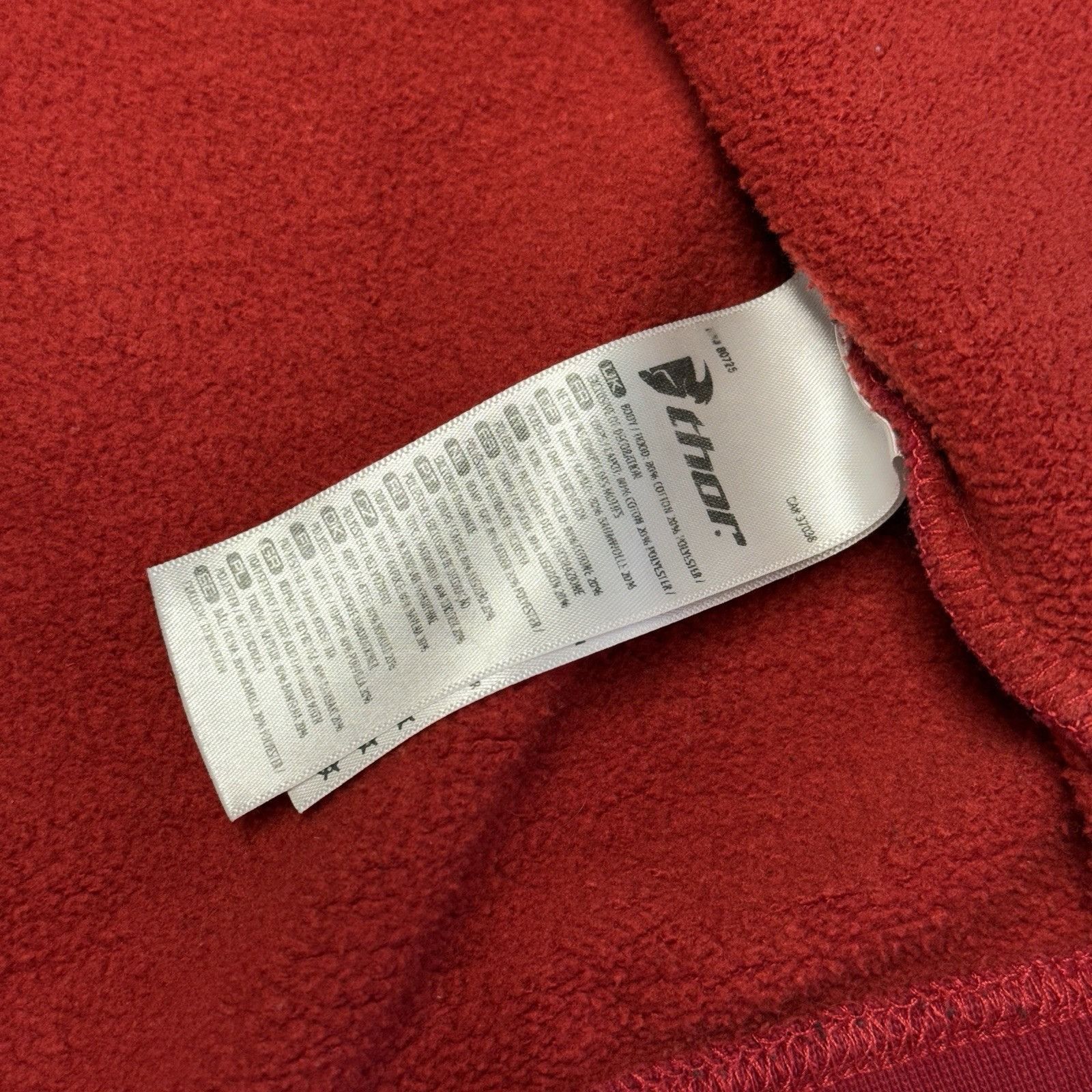 Vintage Vintage Thor Racing Hoodie Sweatshirt Mens XL Red Full Zip Y Size US XL / EU 56 / 4 - 23 Thumbnail