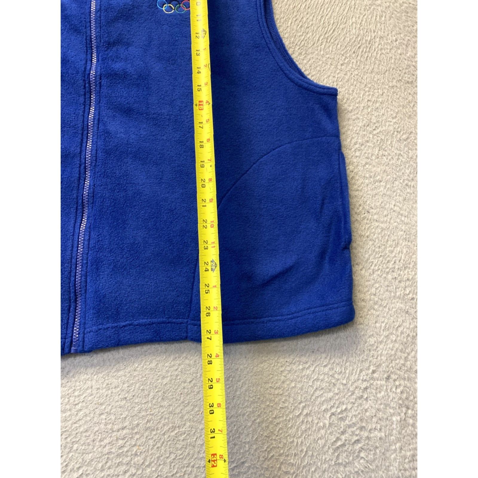 Vintage Mens USA America Olympics Zip Up Blue America Fleece Vest Jacket XXL 148-18 Size US XXL / EU 58 / 5 - 6 Thumbnail