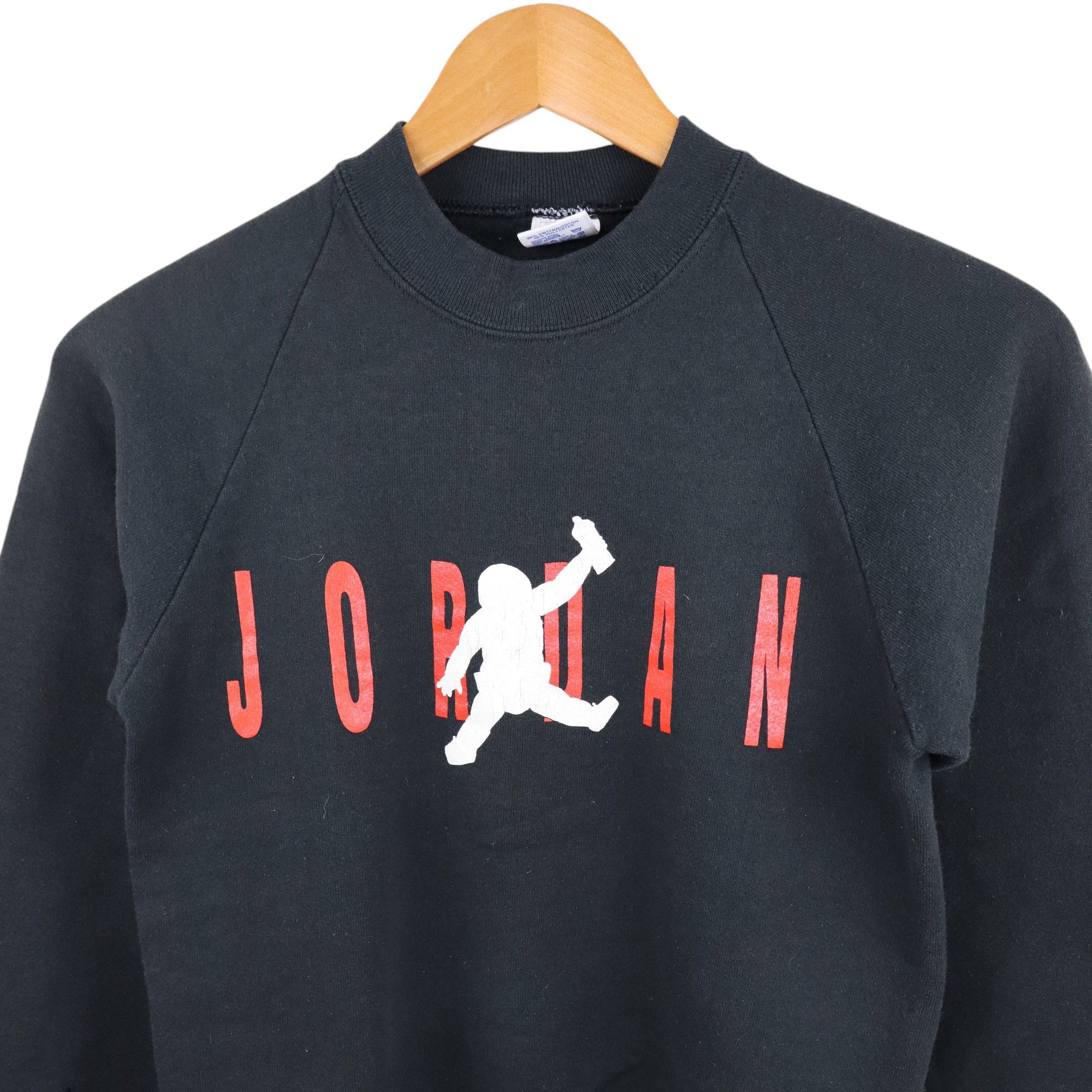 Nike × Vintage 90s Vintage Nike Jordan Baby Crew Neck Sweatshirt Big Logo Size US S / EU 44-46 / 1 - 2 Thumbnail