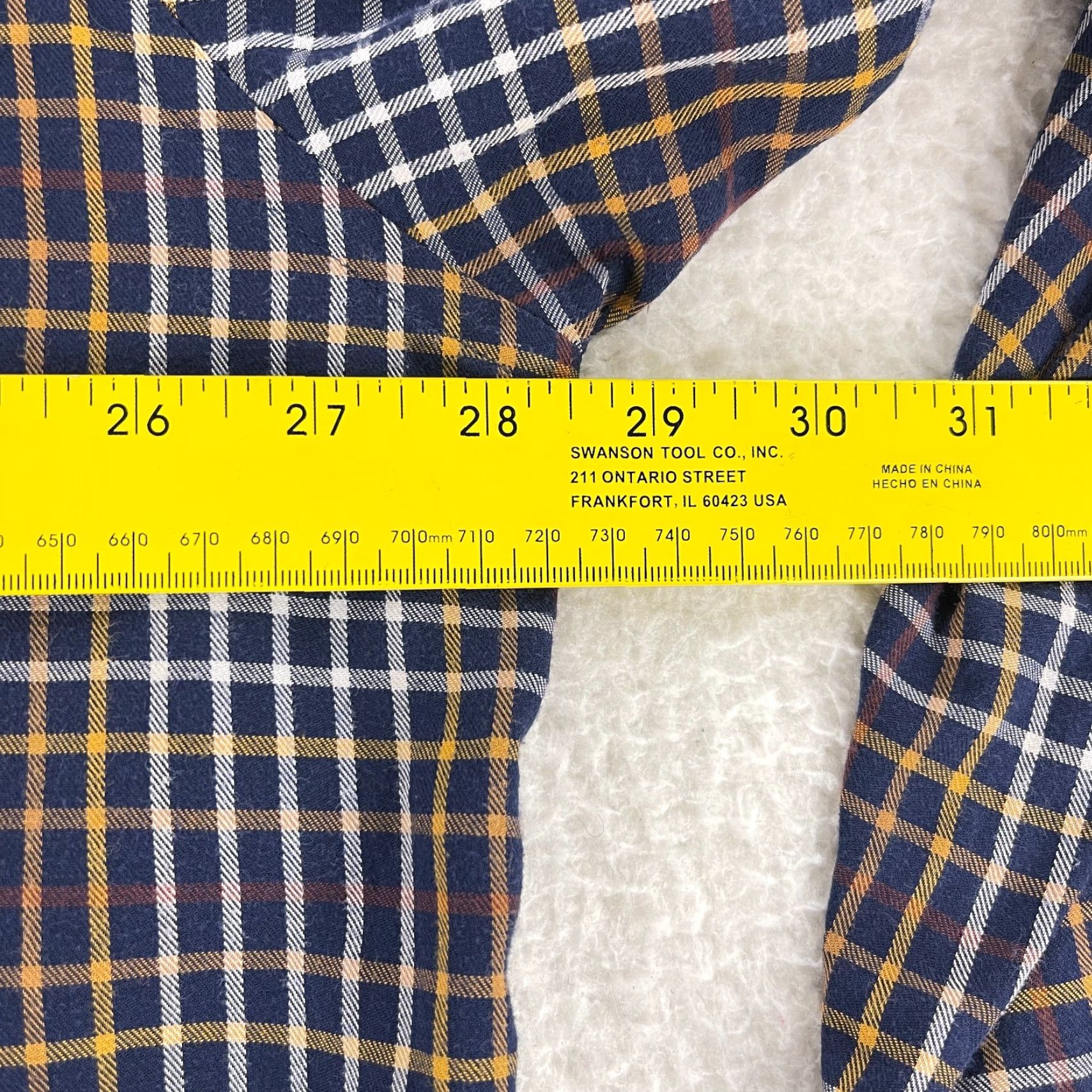 Peter Millar Peter Millar Button-Down Dress Shirt Mens Size XXL Blue Plaid Long Sleeve Cotton Size 48R - 6 Thumbnail