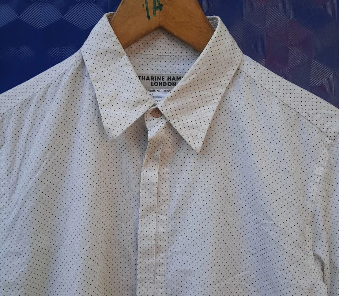 Katharine Hamnett London 2000s Katharine Hamnett London Polkadot Shirt Size US M / EU 48-50 / 2 - 2 Thumbnail