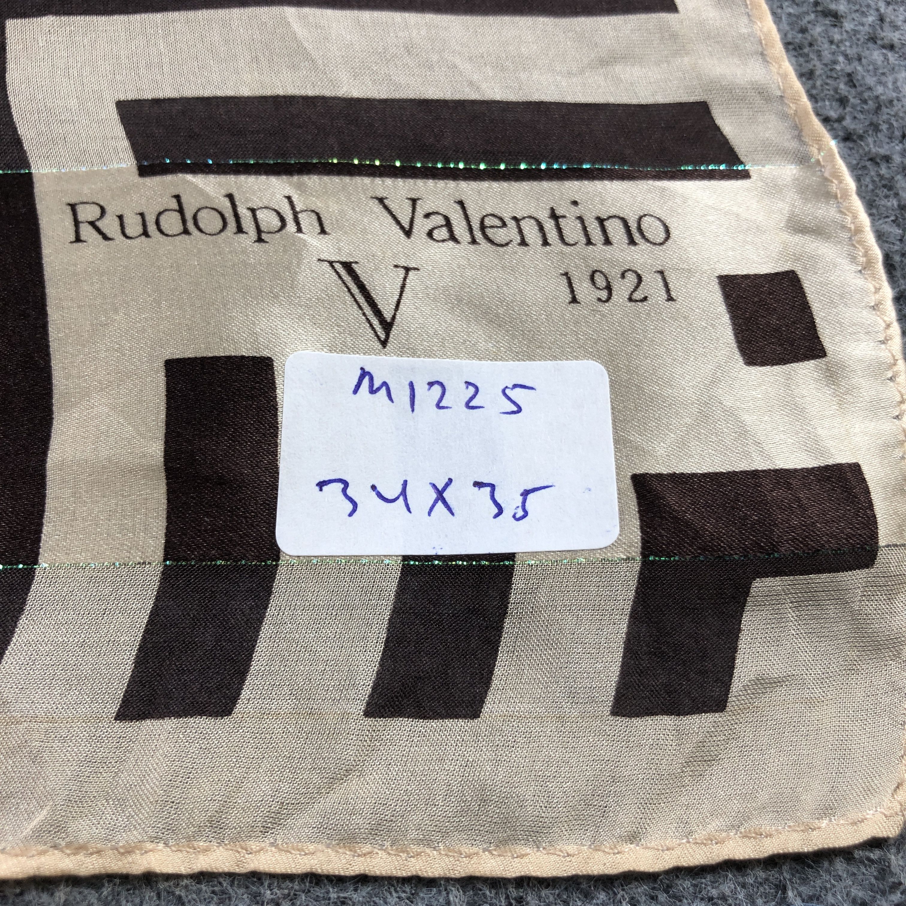 Vintage Vintage Rudolph Valentino Dots Silk Scarf M1225 Size ONE SIZE - 8 Thumbnail