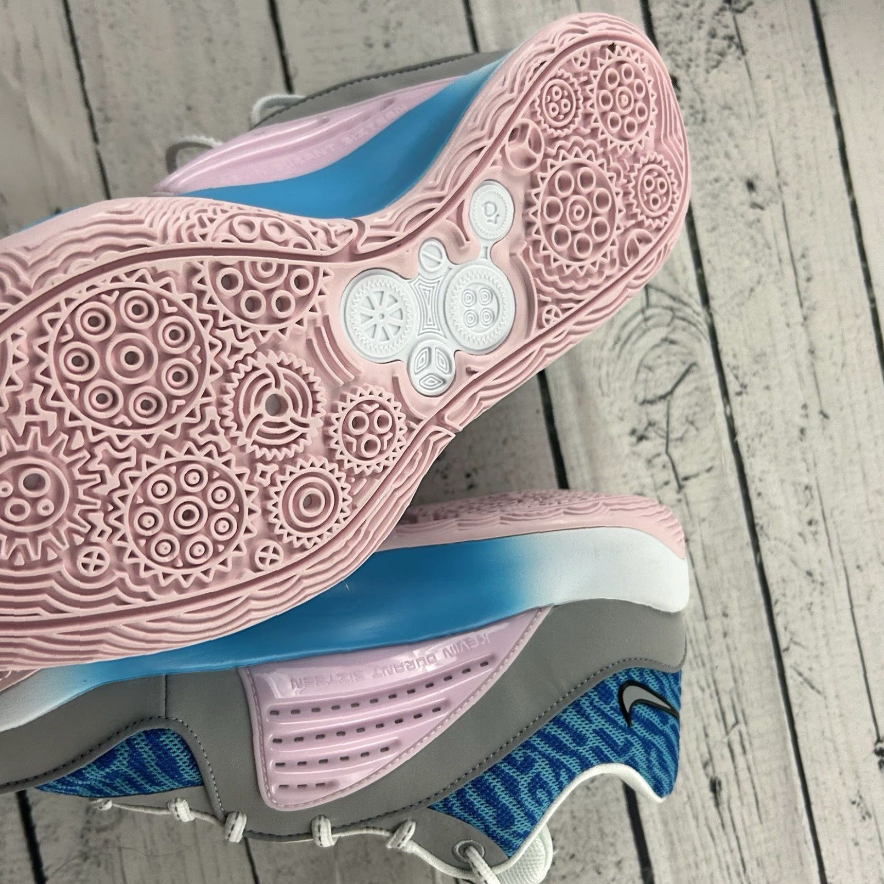 Nike Nike KD16 By You Pink Gray Blue Light FB2390 900 Men's Size 8 Women's 9.5 Sneakers Nike KD16 by You Pink Gray Light Blue 900 Mens Womens 8 9.5 Size US 8 / IT 38 - 5 Thumbnail