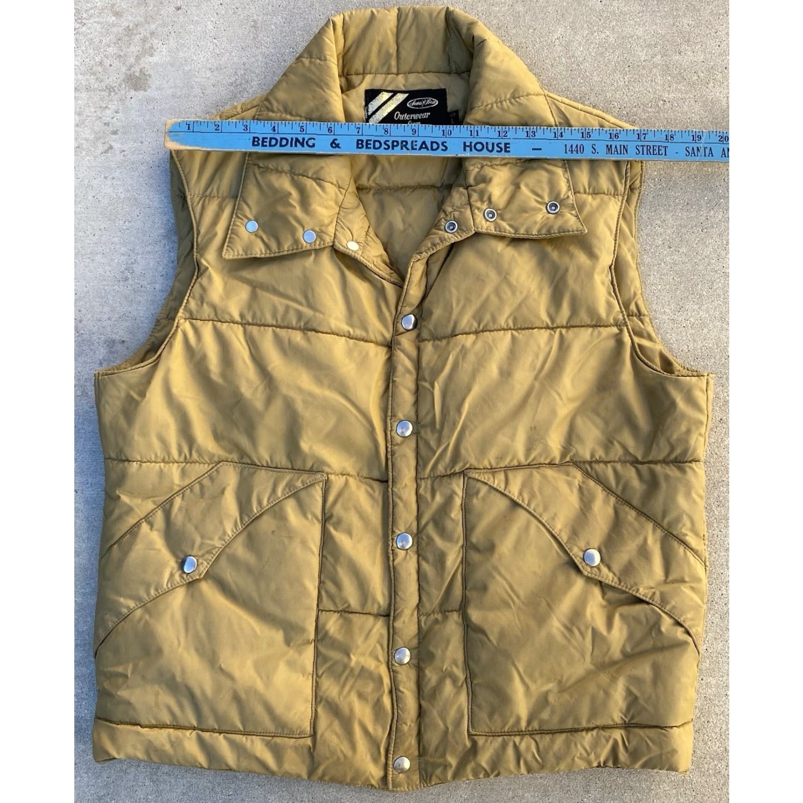 Sears VINTAGE Sears Best Puffer Vest Outdoor Quilted Workwear Beige L Mens 70s Reg Size US L / EU 52-54 / 3 - 5 Thumbnail