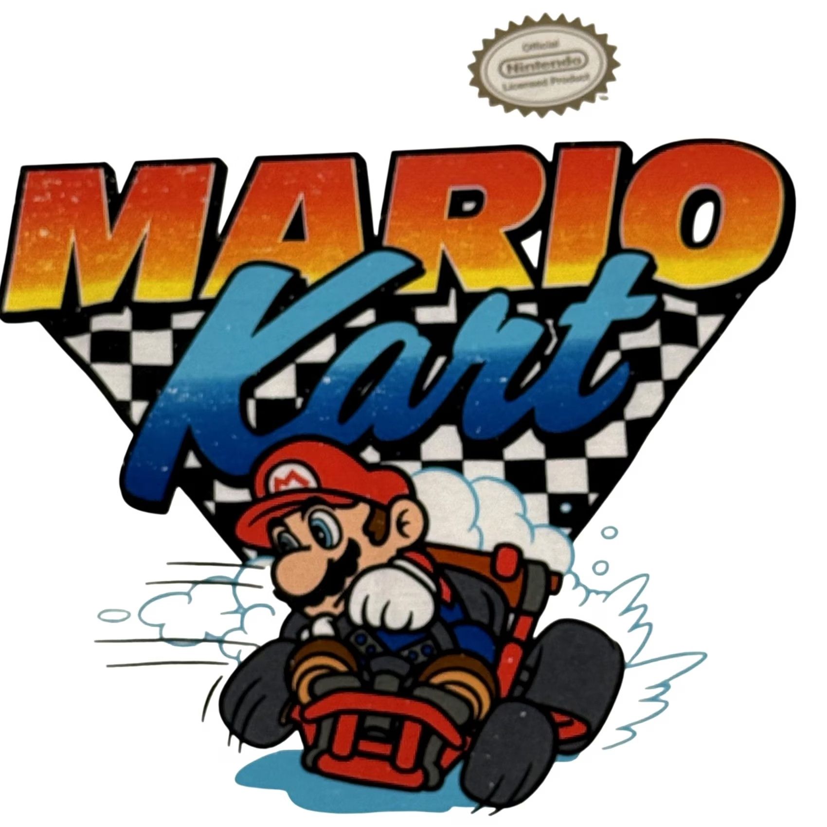 Nintendo VINTAGE Super Mario Kart Shirt Mens Large White Team Driver Graphic Video Game Nintendo Size US L / EU 52-54 / 3 - 2 Thumbnail