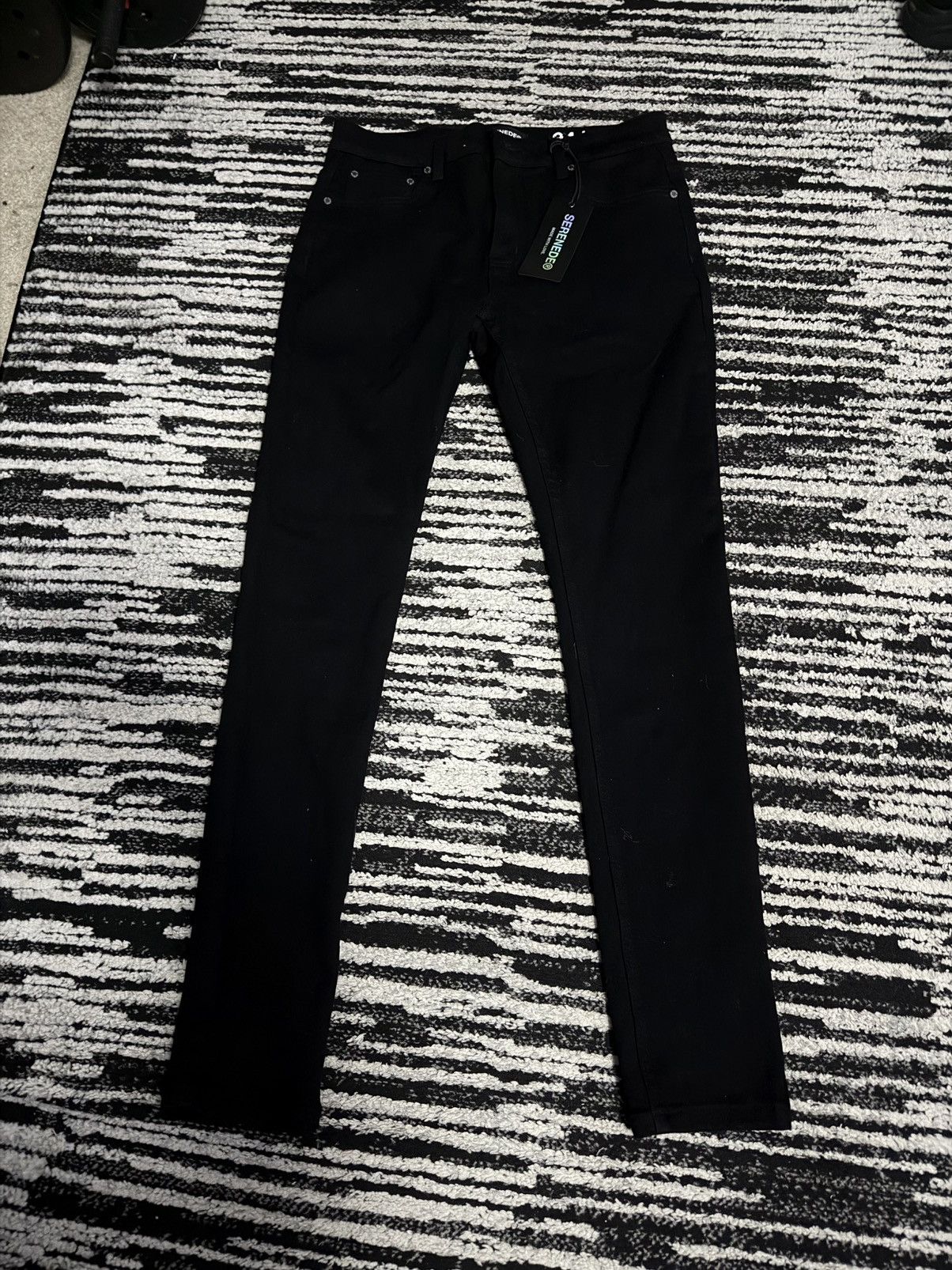SERENEDE Serenade Black “Vanta 11” Jeans Size US 34 / EU 50 - 1 Thumbnail