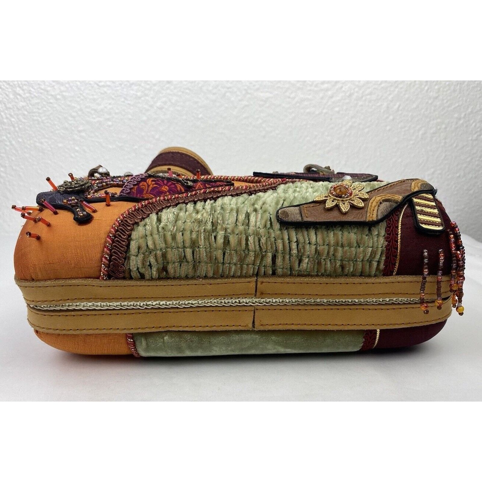 Mary Frances VTG Mary Frances Shoes Heel Beaded Velvet Shoulder Bag Purse Size ONE SIZE - 9 Thumbnail
