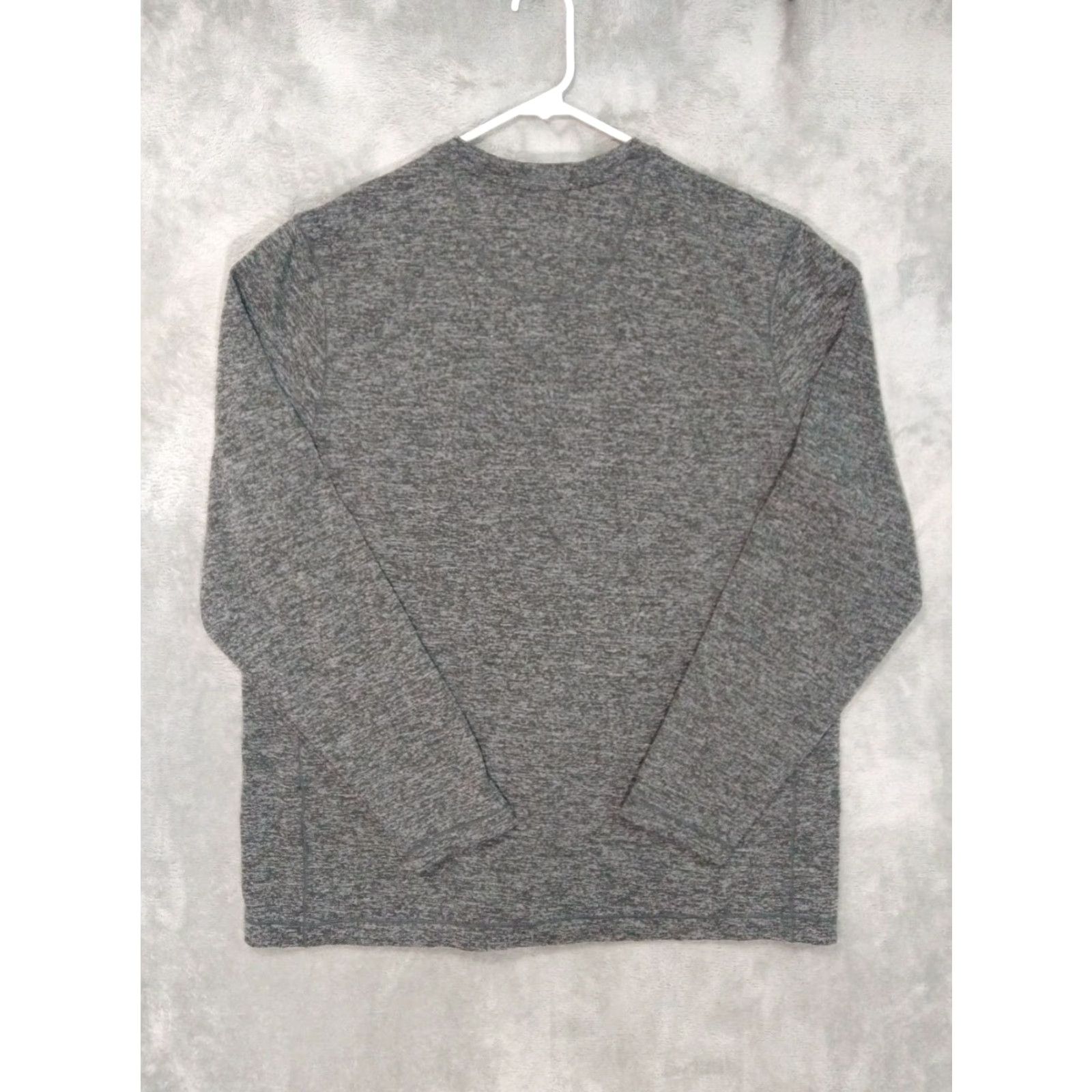Eddie Bauer VINTAGE Eddie Bauer Shirt Mens XXL 2XL Heather Gray Henley Long Sleeve Pullover Snap Size US XXL / EU 58 / 5 - 2 Thumbnail