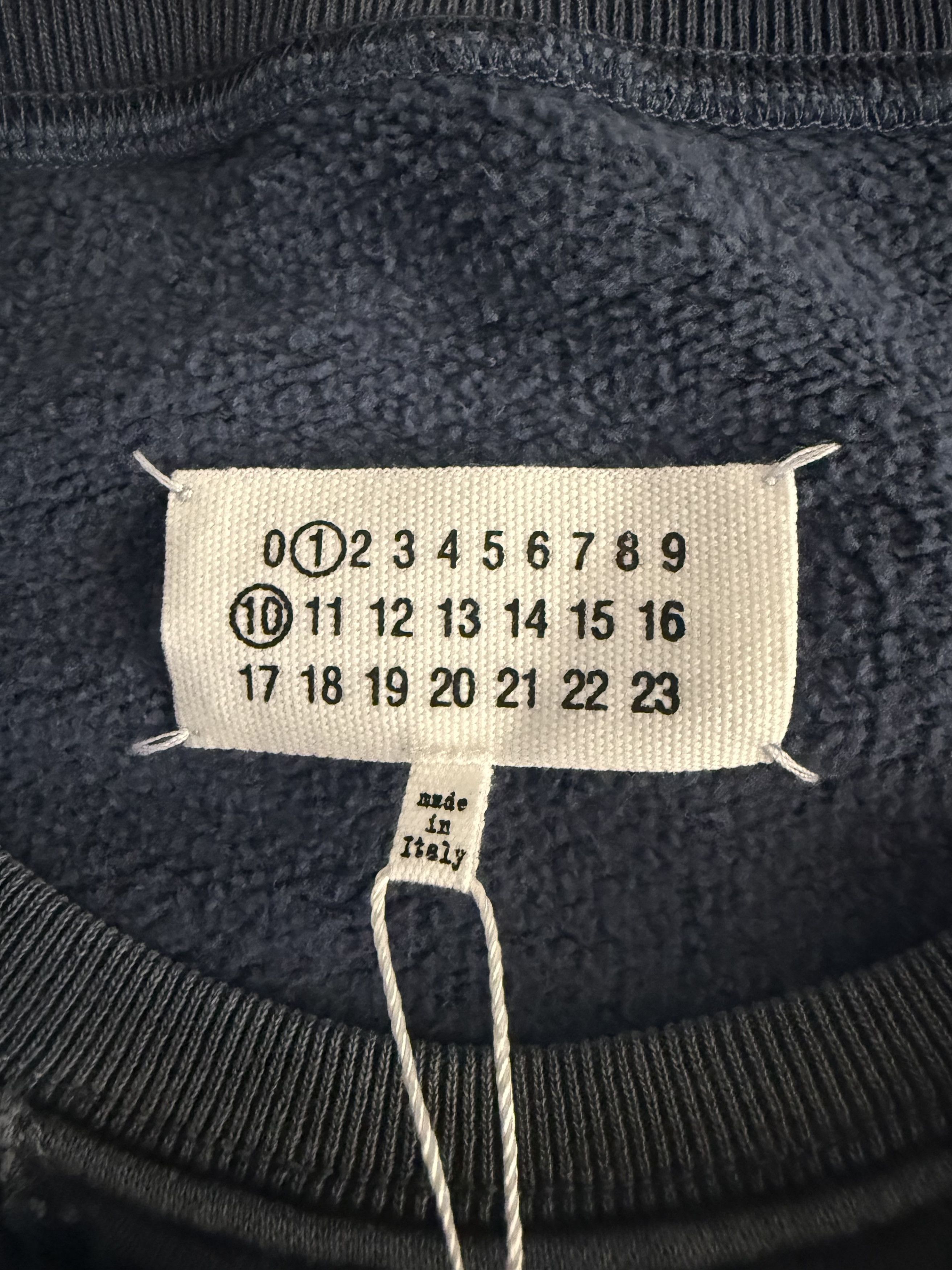Maison Margiela Margiela Ss23 Distressed Logo Sweatshirt Size US L / EU 52-54 / 3 - 11 Thumbnail