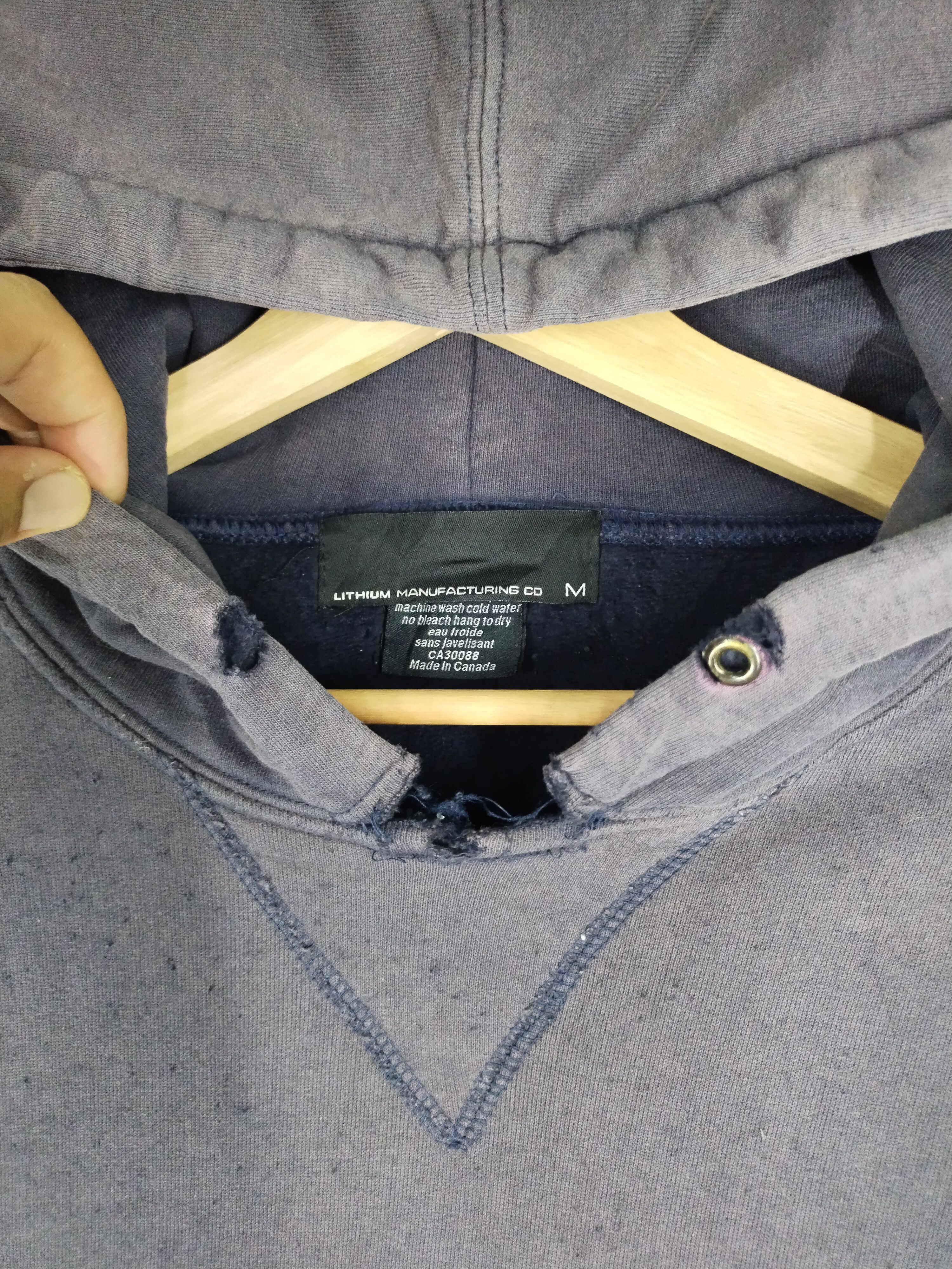 Lithium × Vintage RARE 🔥 Vtg Lithium Manufacturing Co Hoodie Size US M / EU 48-50 / 2 - 12 Thumbnail