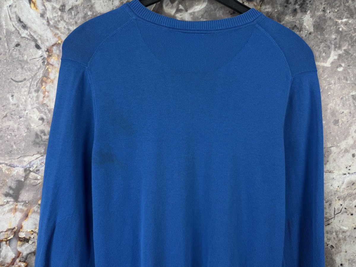 Lacoste Lacoste Blue V-Neck Cotton Sweater with Crocodile Logo Size US L / EU 52-54 / 3 - 12 Thumbnail