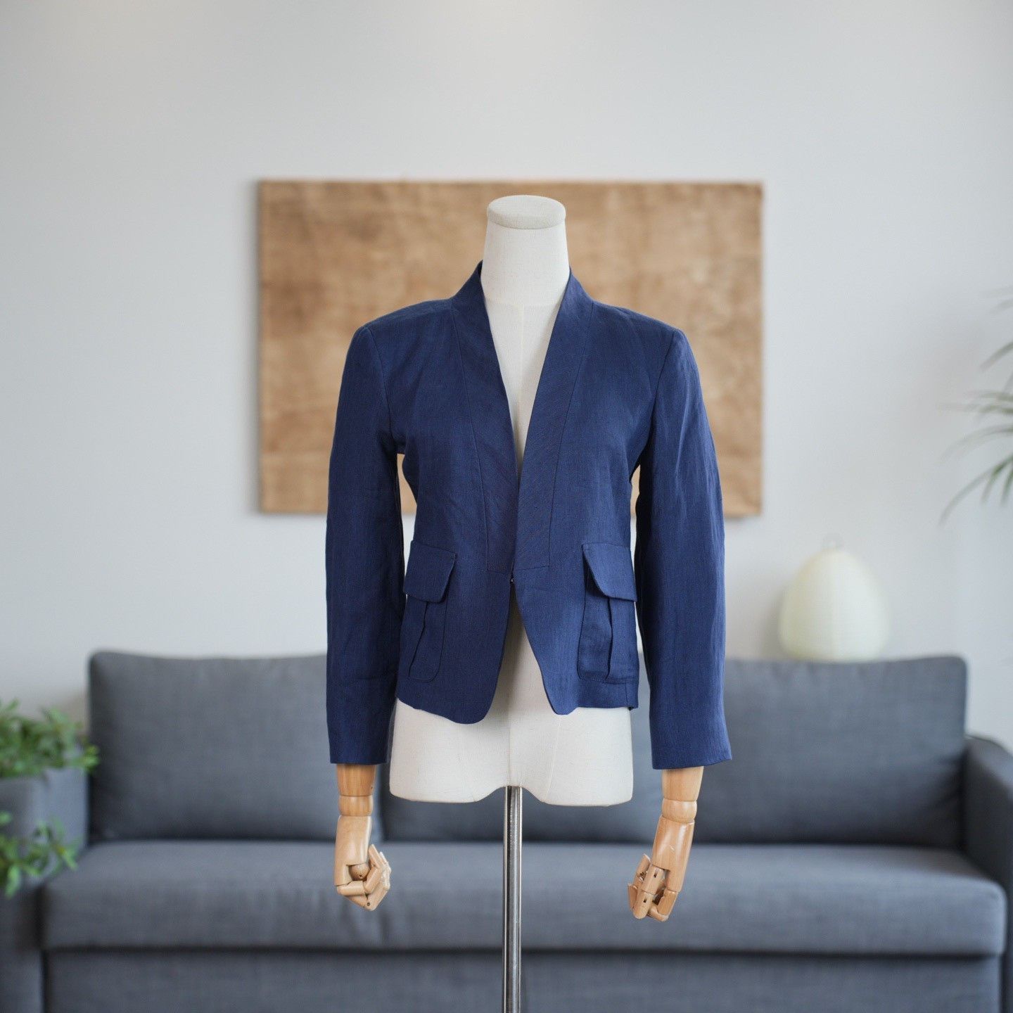 Max Mara Max Mara Formal Blue Jacket it_40 Women Size S / US 4 / IT 40 - 1 Thumbnail