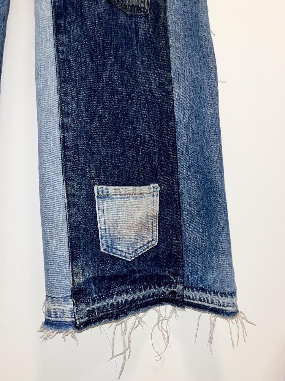 Levi's Vintage Clothing 501 Reworked Multi Pocket Flared Jeans Size US 28 / EU 44 - 6 Thumbnail