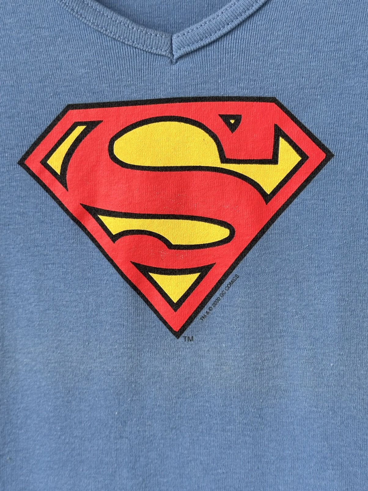 DC Comics Vintage Superman DC Comics Hanes Blue T-shirt Size L / US 10 / IT 46 - 4 Thumbnail