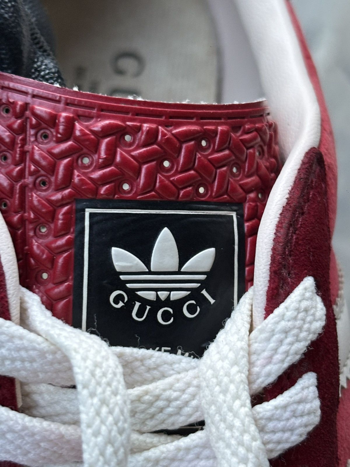 Adidas × Gucci Adidas x Gucci Gazelle ‘Red Softy Velvet’ Size US 7 / EU 40 - 9 Thumbnail