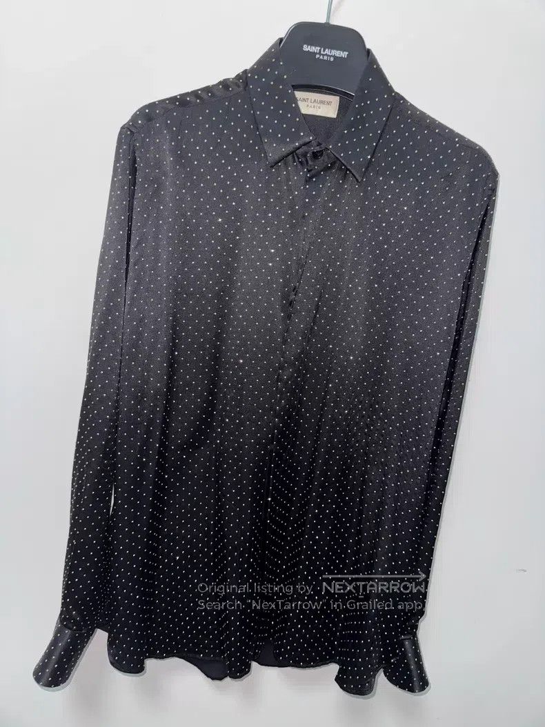 Saint Laurent Paris Saint Laurent Paris All Studs Mulberry Silk Black Samurai Size XS / US 0-2 / IT 36-38 - 3 Thumbnail