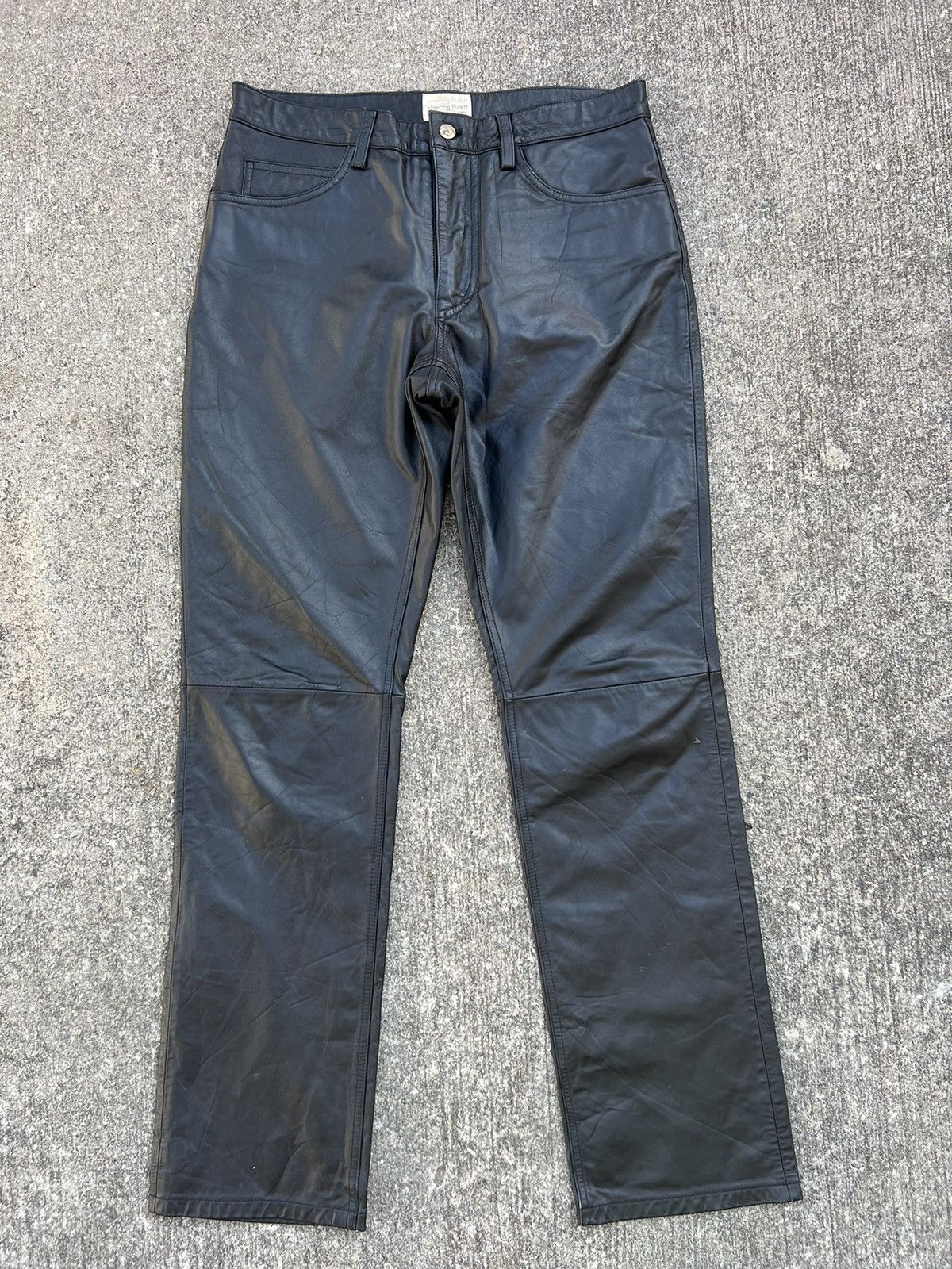 Japanese Brand × Vintage Vintage Charing Flam Japan Sheep Leather Jeans Pant Size US 32 / EU 48 - 21 Thumbnail