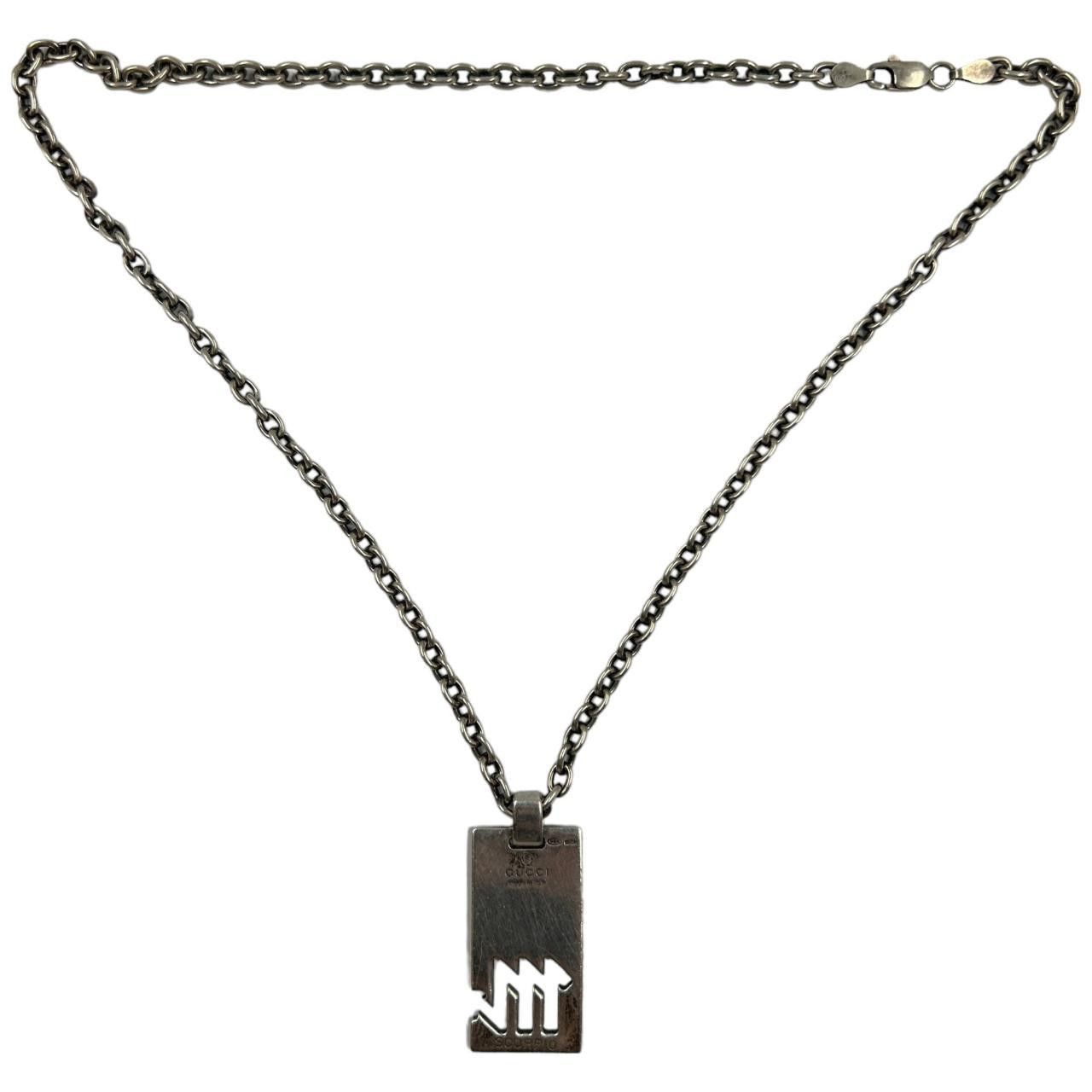 Gucci Vintage Gucci Silver Scorpio Pendant Necklace Size ONE SIZE - 4 Thumbnail