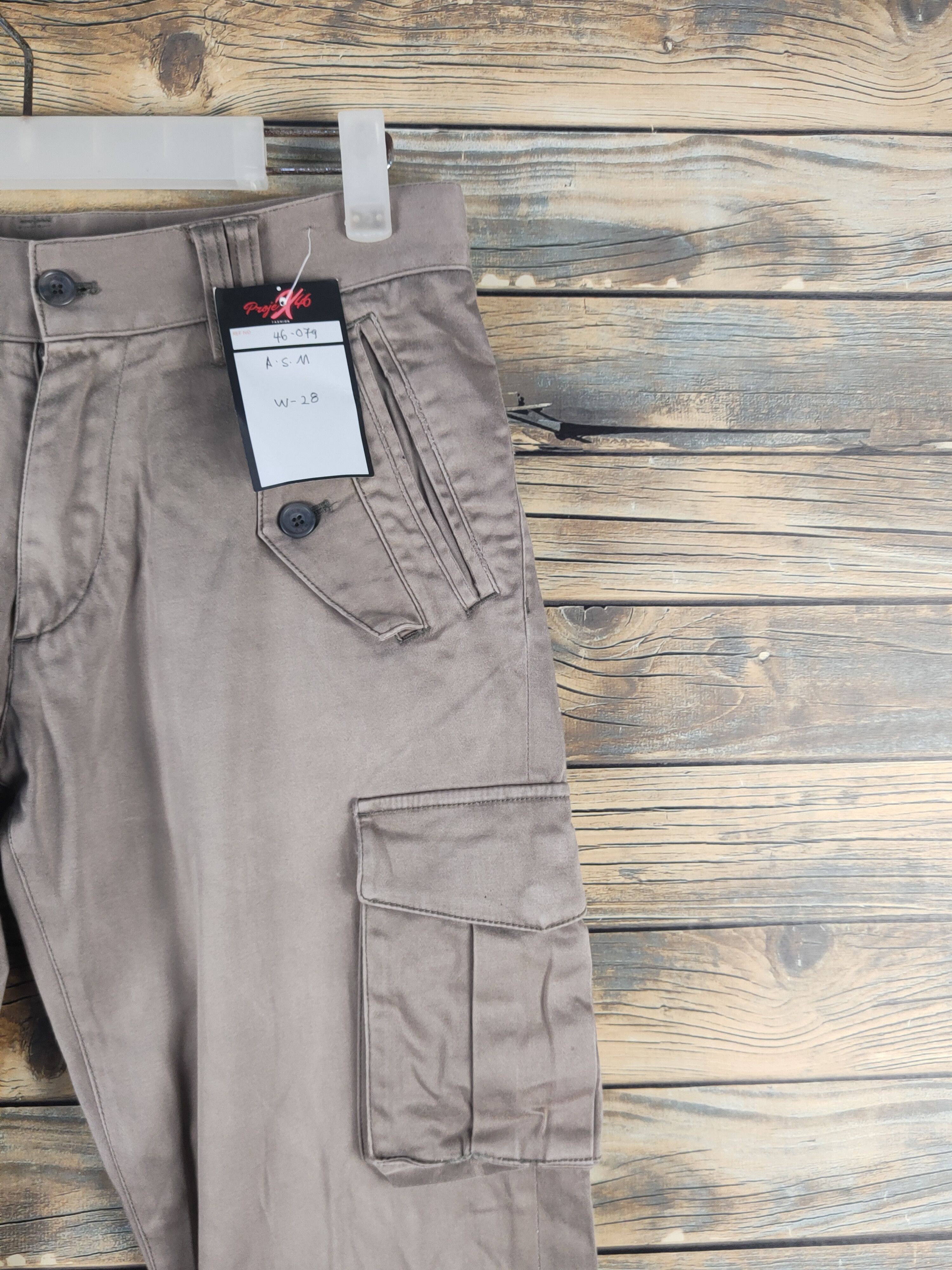 Japanese Brand DL A.S.M Beige Multipocket Cargo Pants #46-079T Size US 28 / EU 44 - 5 Thumbnail