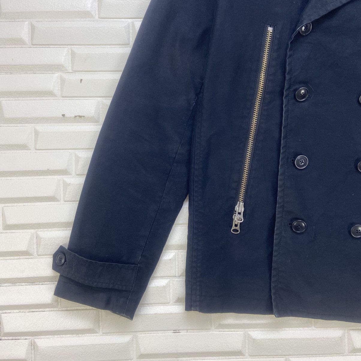 Japanese Brand 291295=Homme Type P-29 Double Breasted Military Style Coat Size US S / EU 44-46 / 1 - 5 Thumbnail