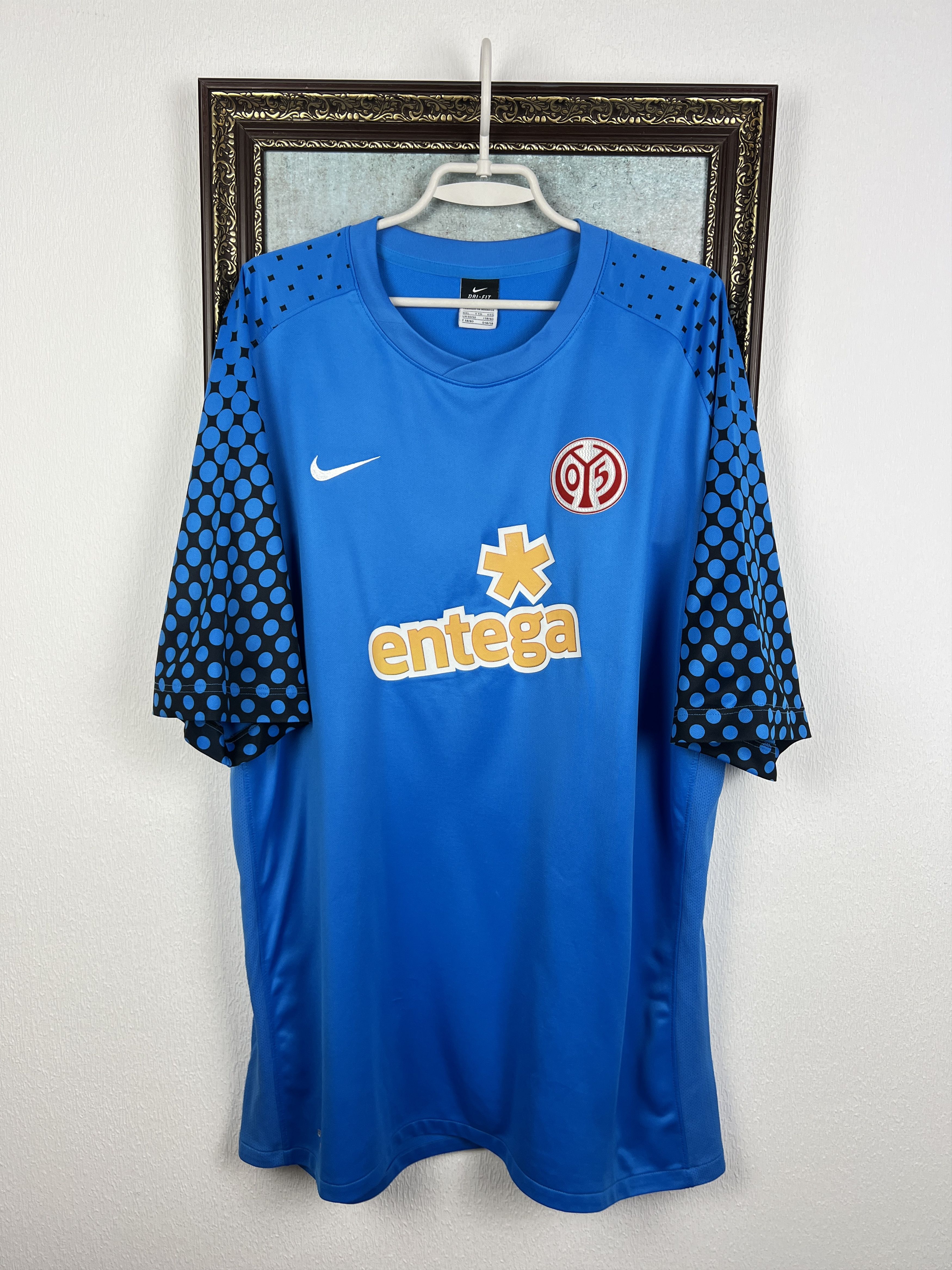 Nike Mainz 05 Goalkeeper football shirt 2010 Soccer Jersey Trikot Size US XXL / EU 58 / 5 - 1 Thumbnail