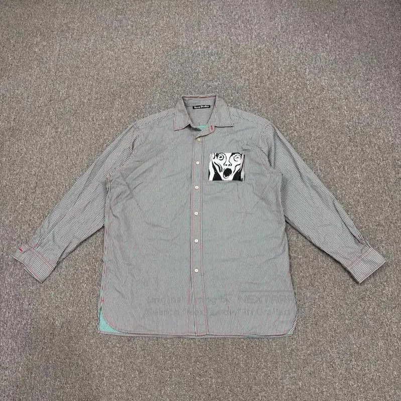 Acne Studios Acne Studios Color Blocked Cotton Shirt. Size US M / EU 48-50 / 2 - 1 Thumbnail
