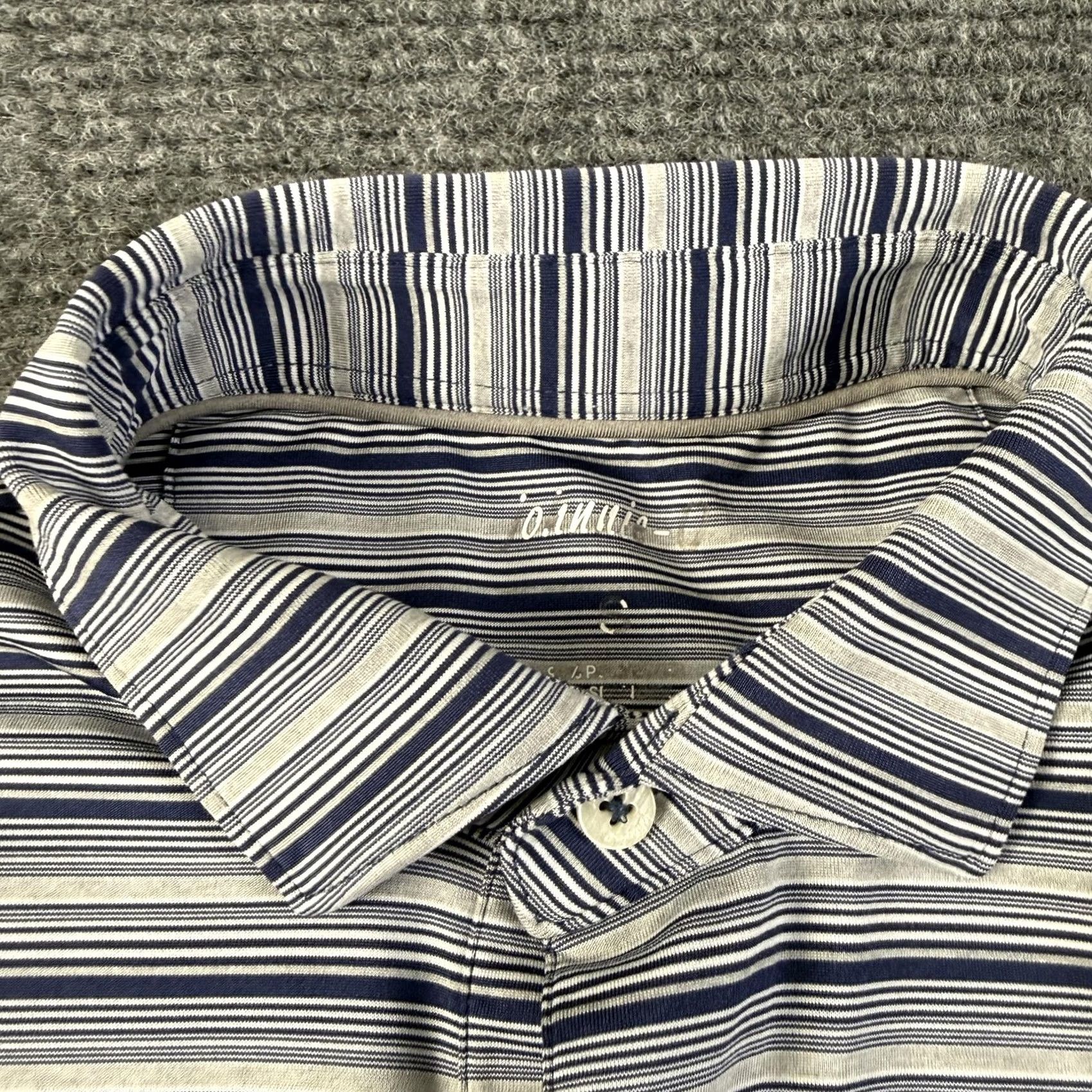 johnnie-O Johnnie-O Polo Shirt Mens S Blue Stripe Golf Performance Stretch Logo Size US S / EU 44-46 / 1 - 5 Thumbnail